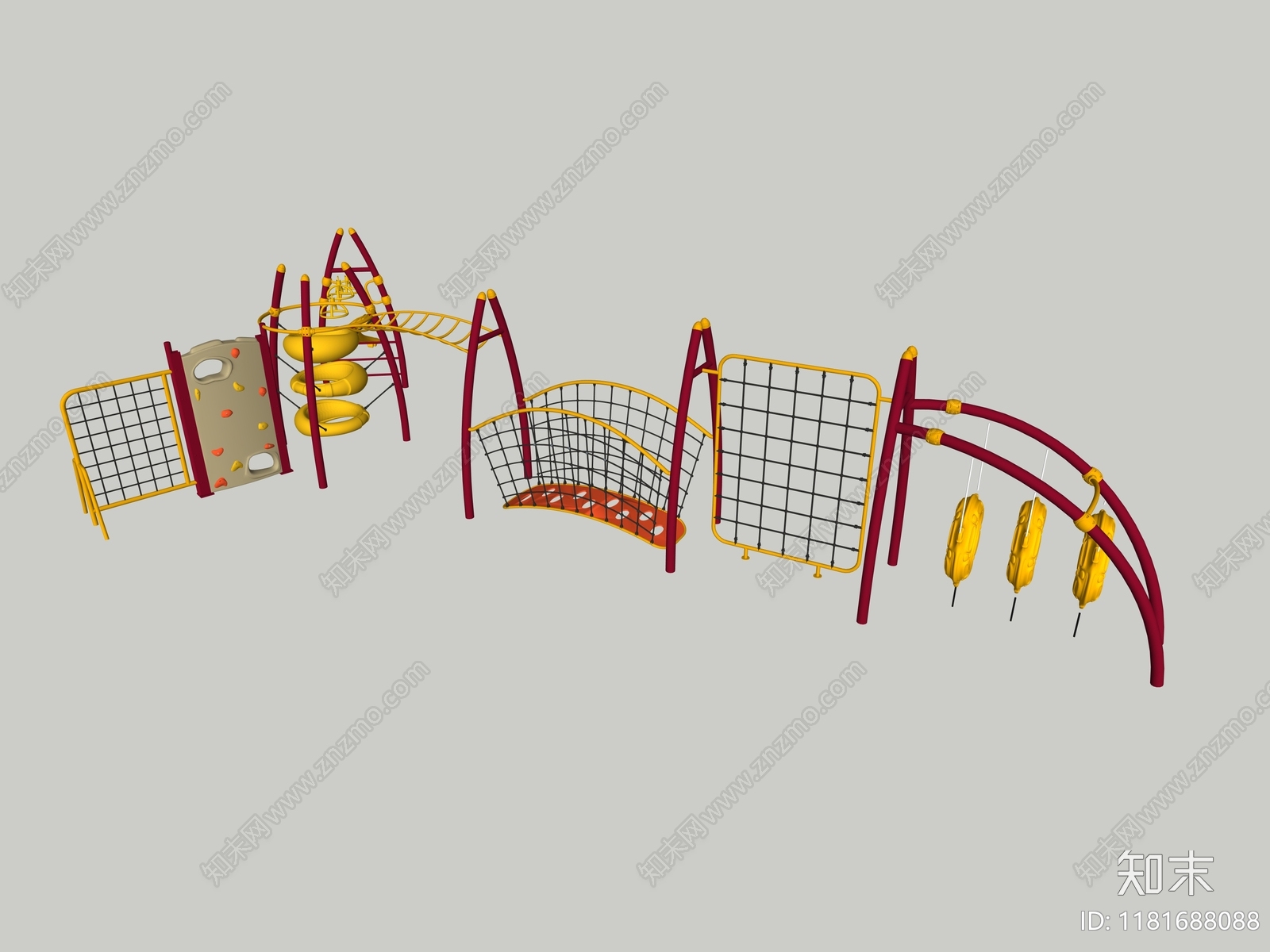 儿童器材组合SU模型下载【ID:1181688088】