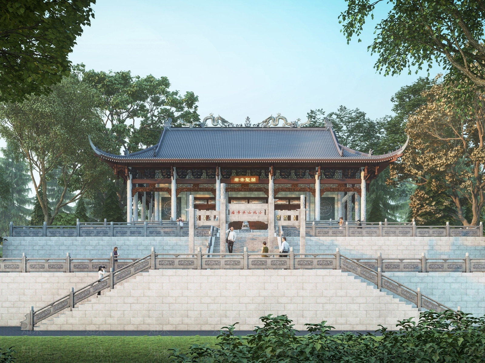 中式古建3D模型下载【ID:1181698309】