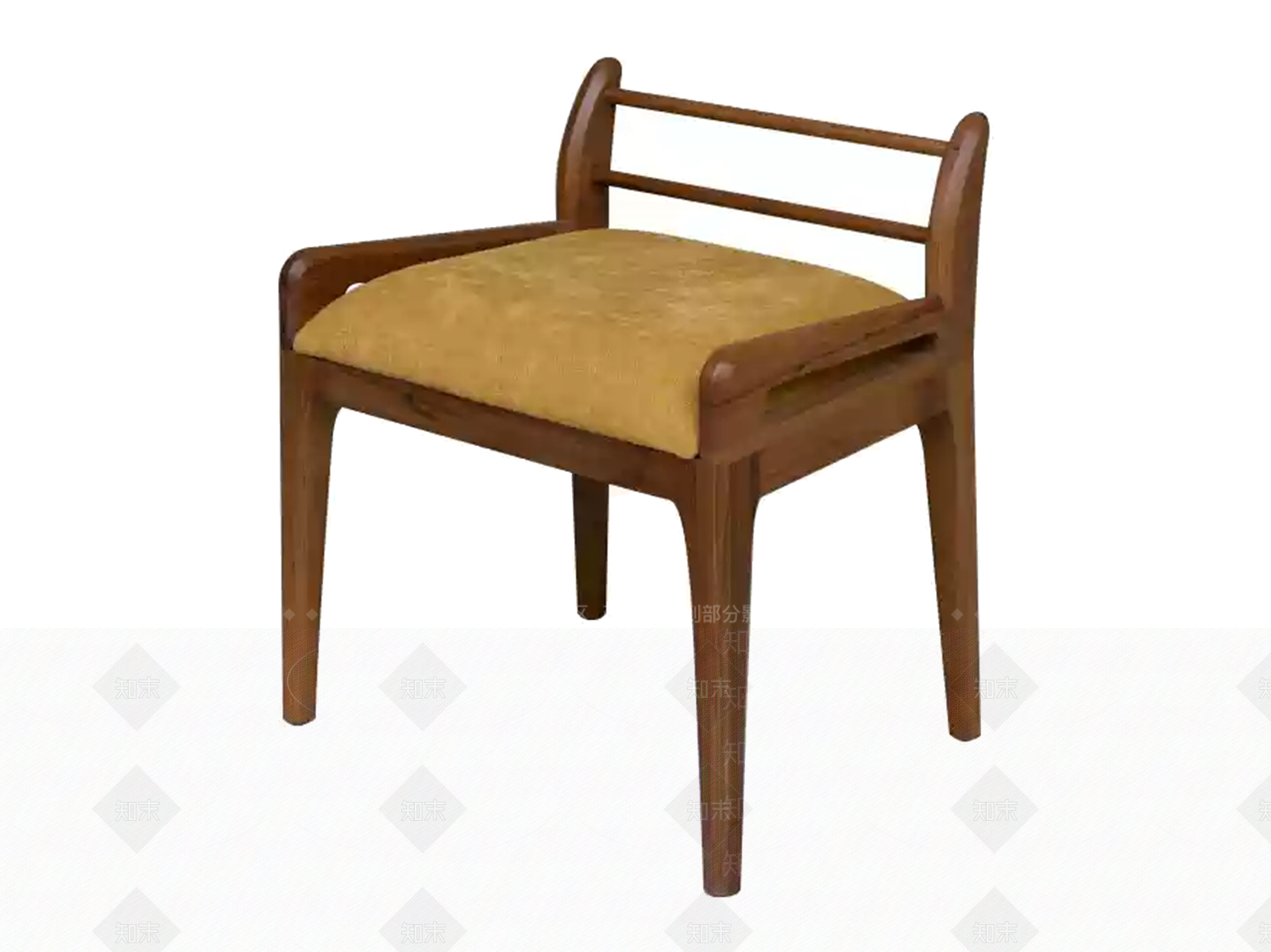 中古新中式沙发凳SU模型下载【ID:1181706992】