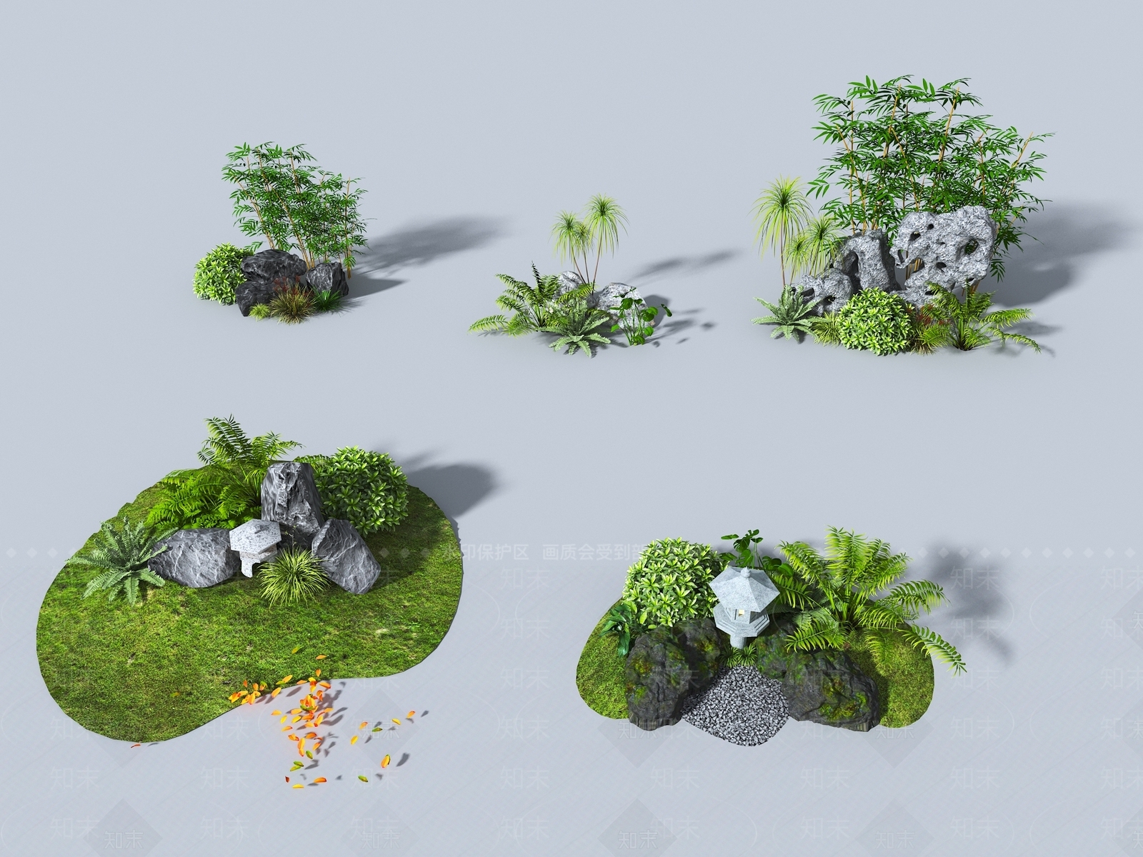 植物堆3D模型下载【ID:1181708089】