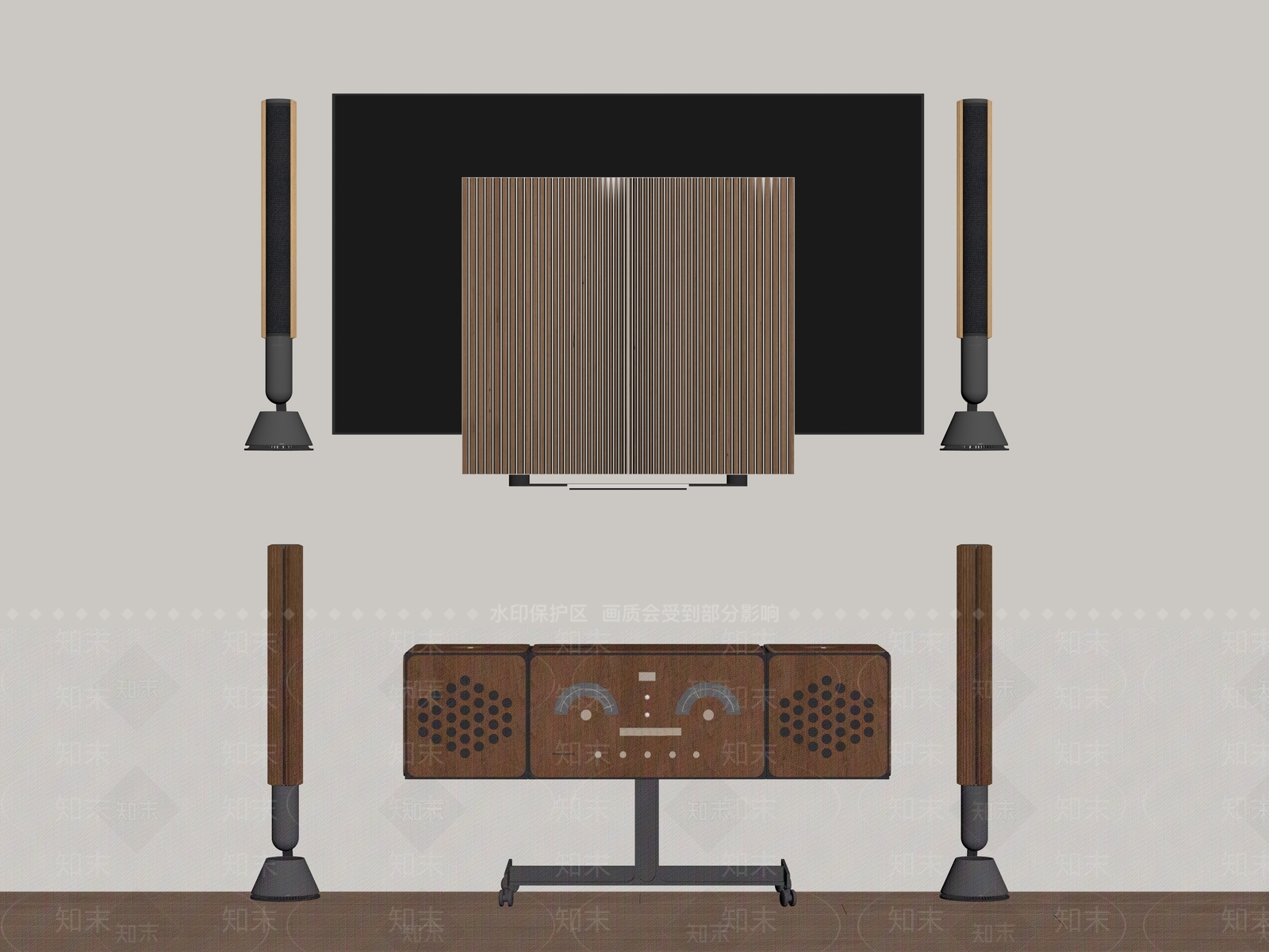 音响SU模型下载【ID:1181717513】