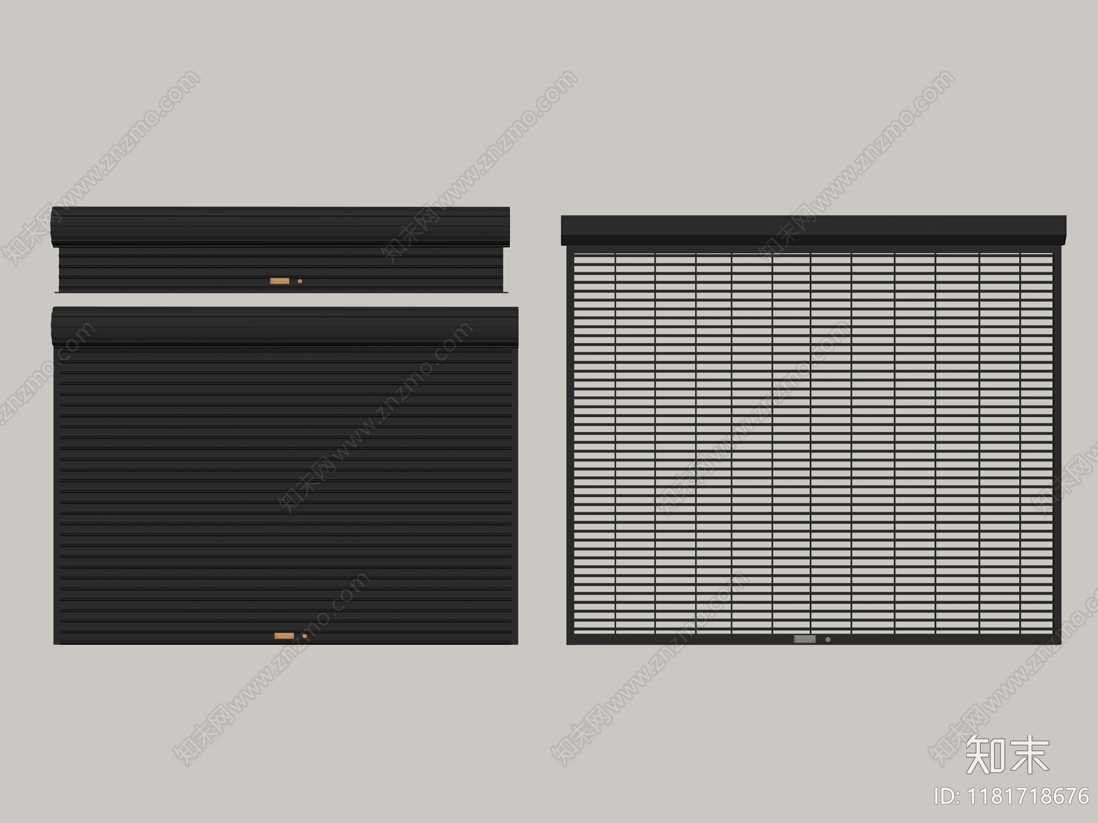 现代卷帘门SU模型下载【ID:1181718676】
