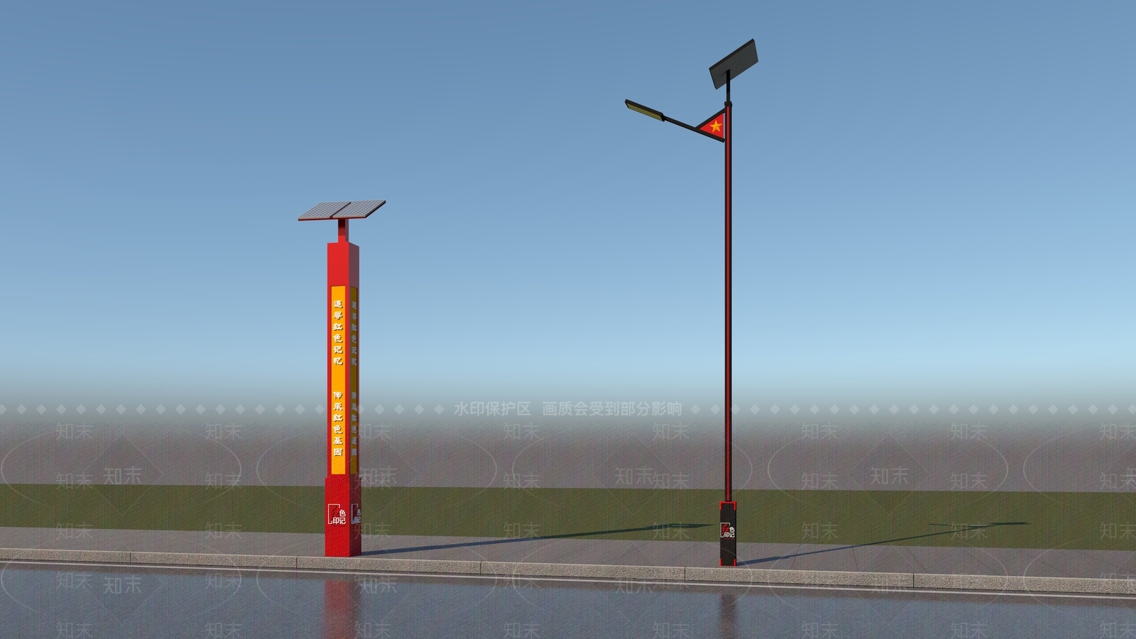 新中式中式路灯3D模型下载【ID:1181720915】