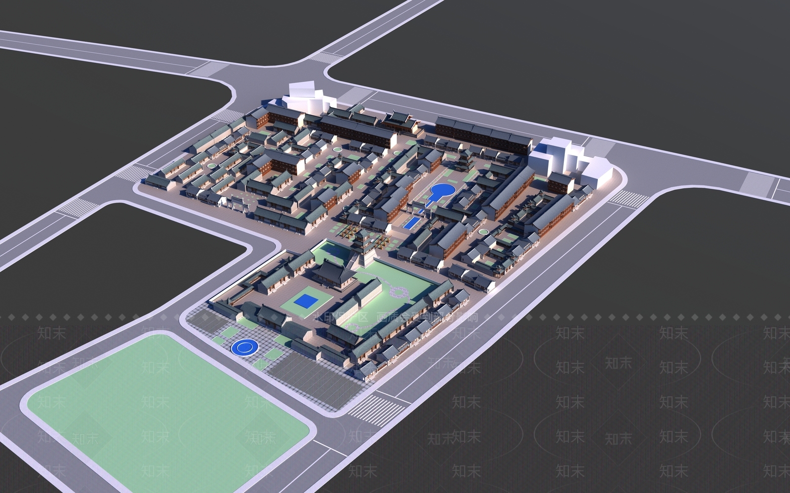 中式古建3D模型下载【ID:1181724647】