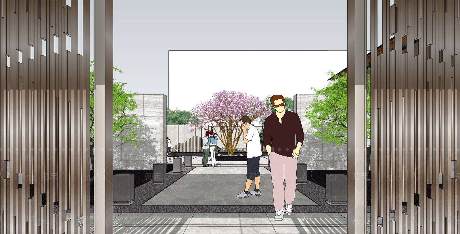 中式其他商业建筑SU模型下载【ID:1181724831】