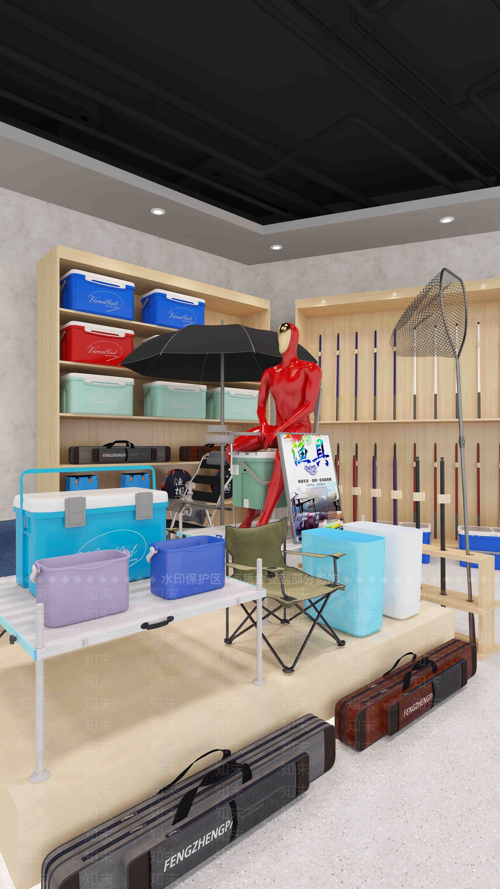 现代直播间3D模型下载【ID:1181730275】