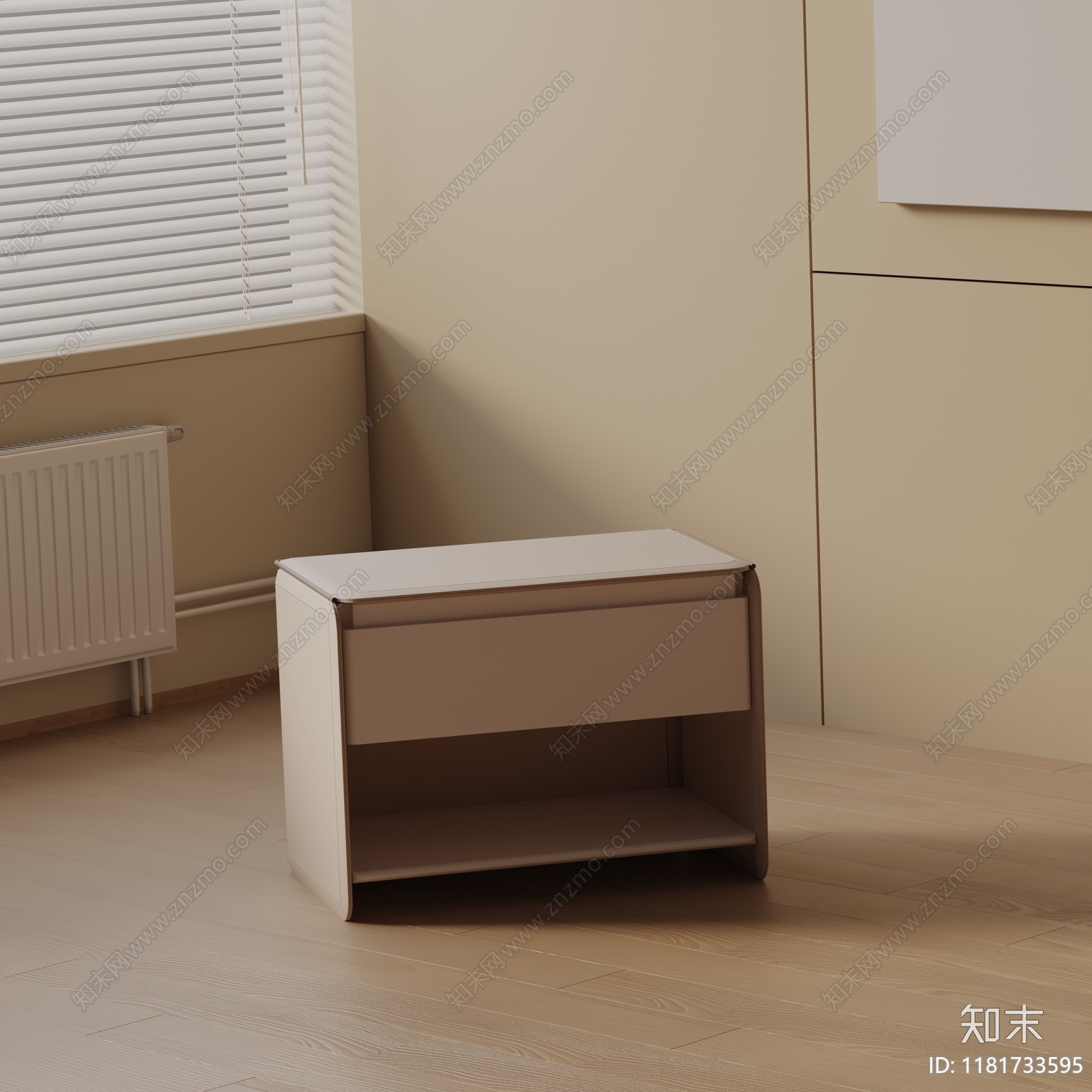 现代床头柜3D模型下载【ID:1181733595】