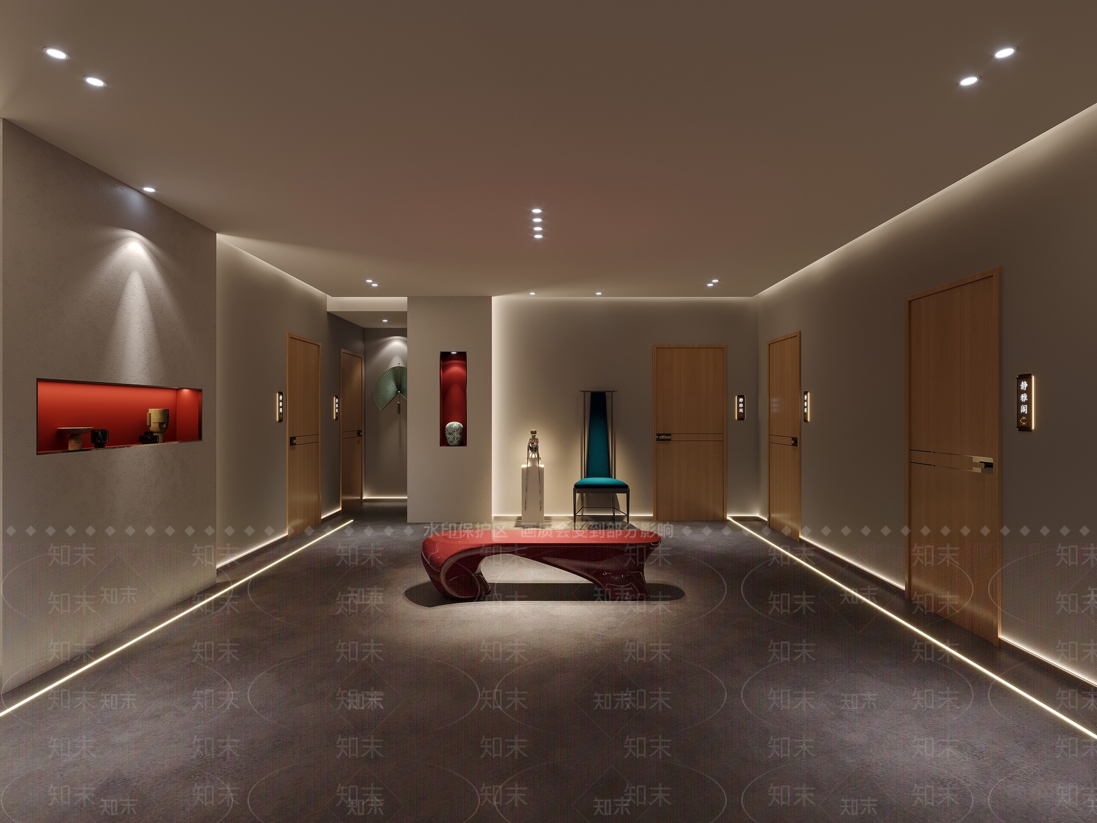现代足浴店3D模型下载【ID:1181733970】