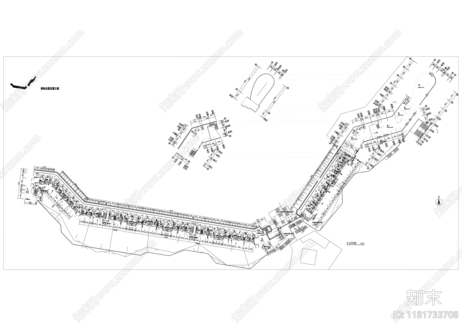 现代商业街cad施工图下载【ID:1181733708】