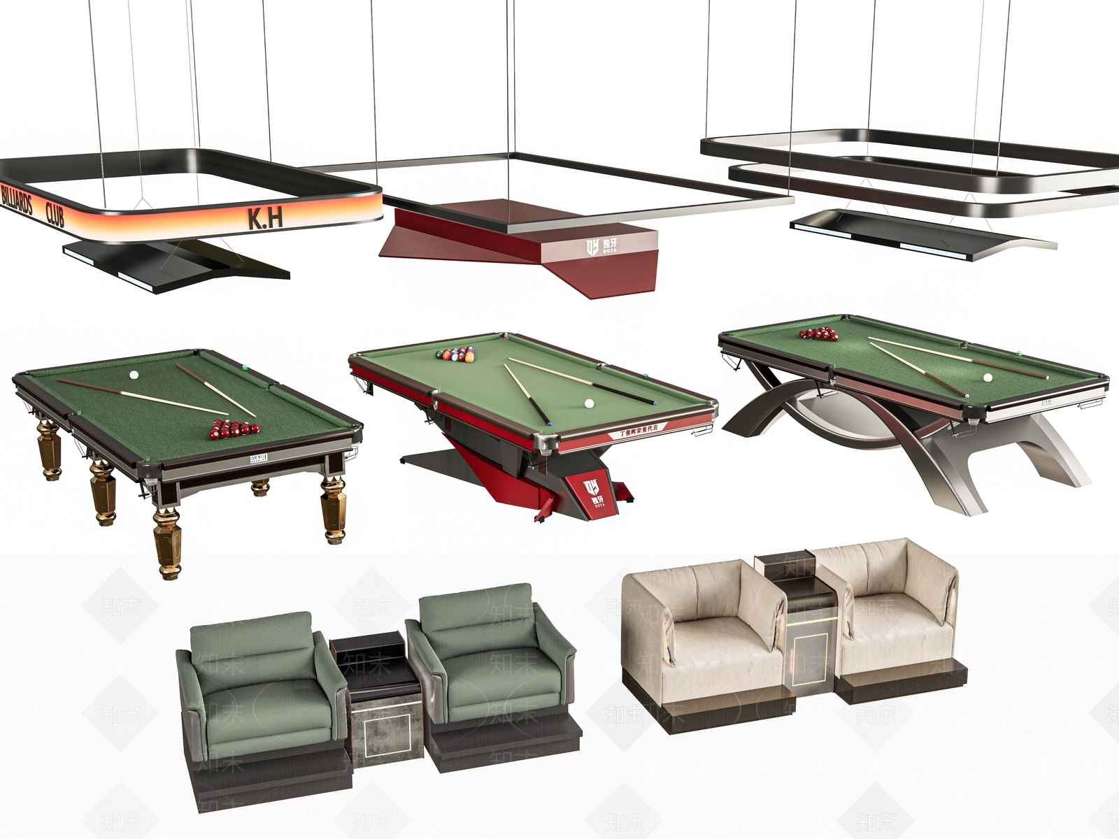台球桌SU模型下载【ID:1181742268】