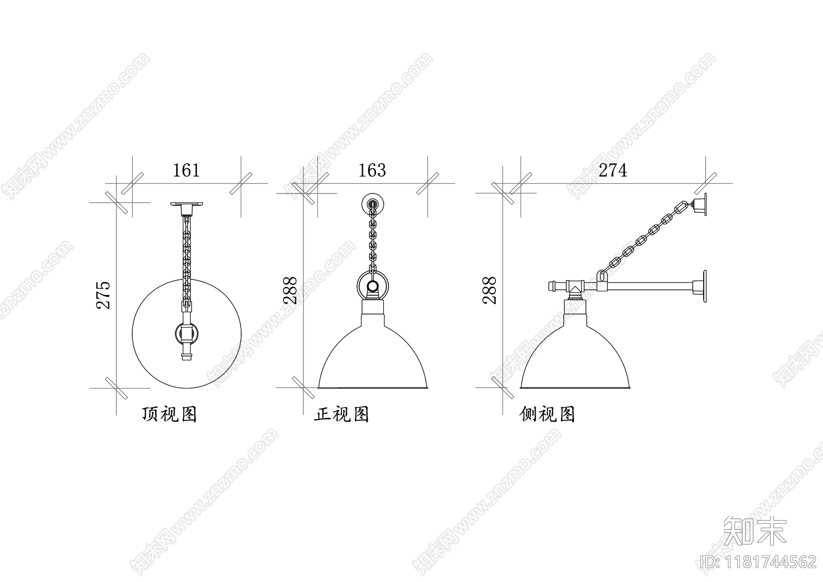 现代灯具图库cad施工图下载【ID:1181744562】