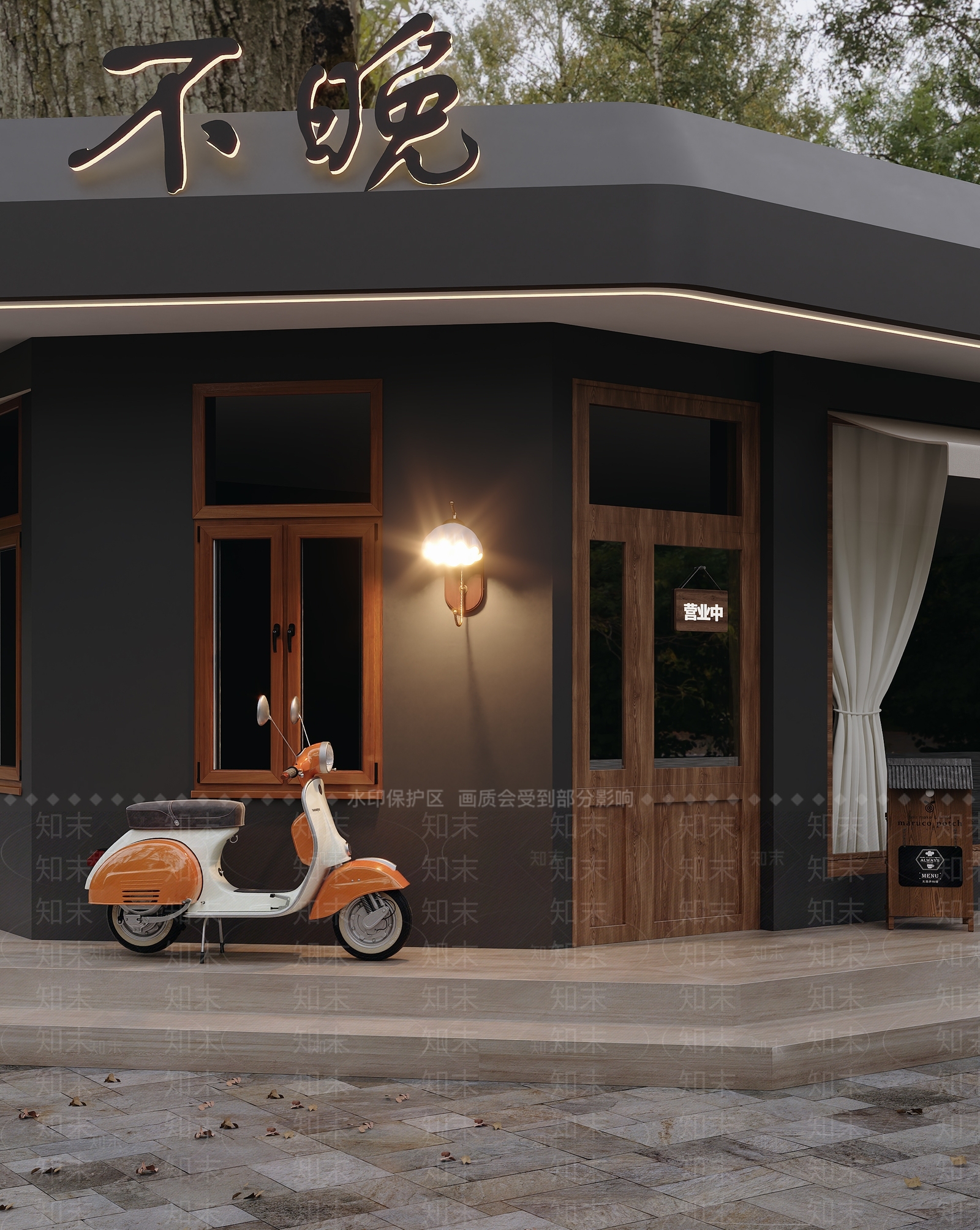 意式现代酒馆3D模型下载【ID:1181748362】