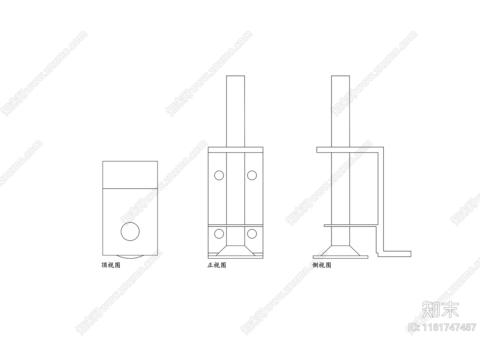 现代五金管件cad施工图下载【ID:1181747487】