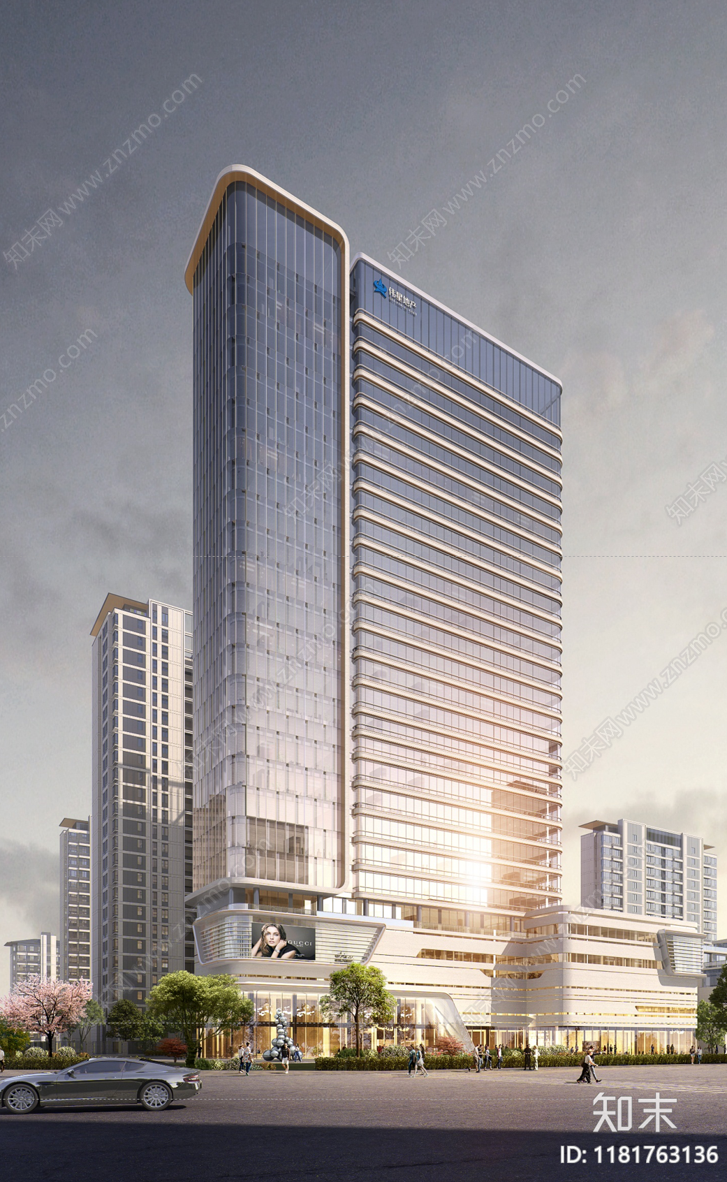 现代轻奢酒店建筑施工图下载【ID:1181763136】