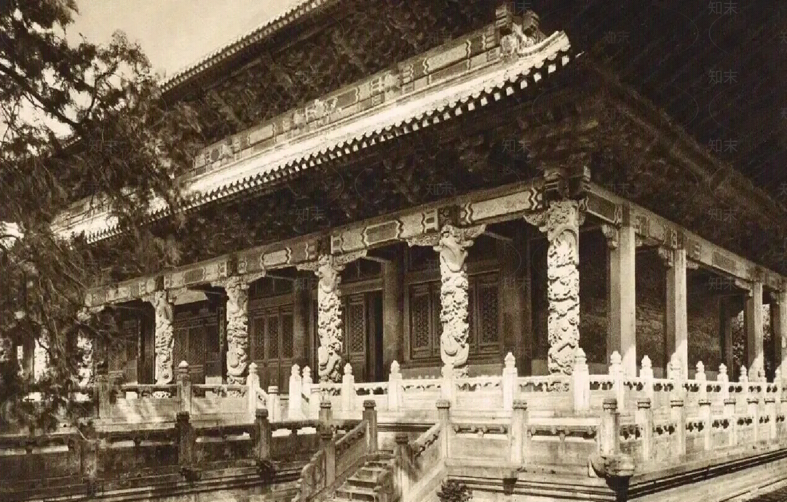 中式禅意外立面贴图下载【ID:1181765832】