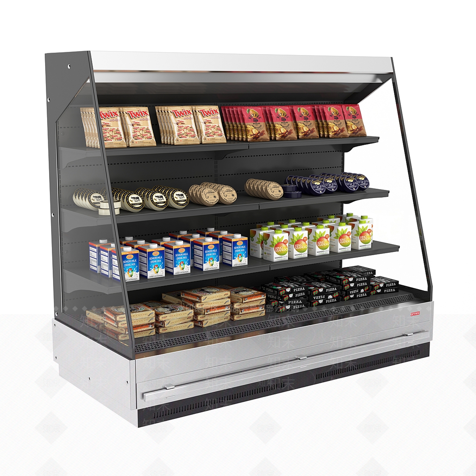 现代冰箱柜3D模型下载【ID:1181766445】