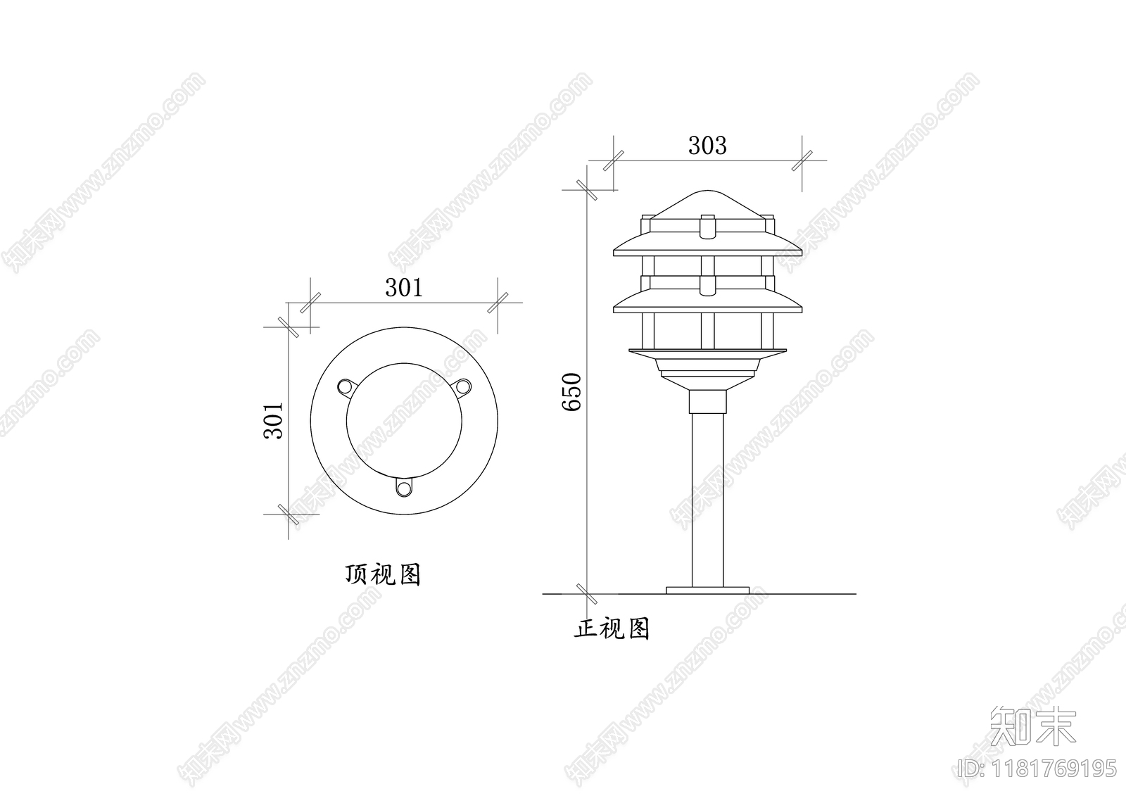 现代灯具图库cad施工图下载【ID:1181769195】