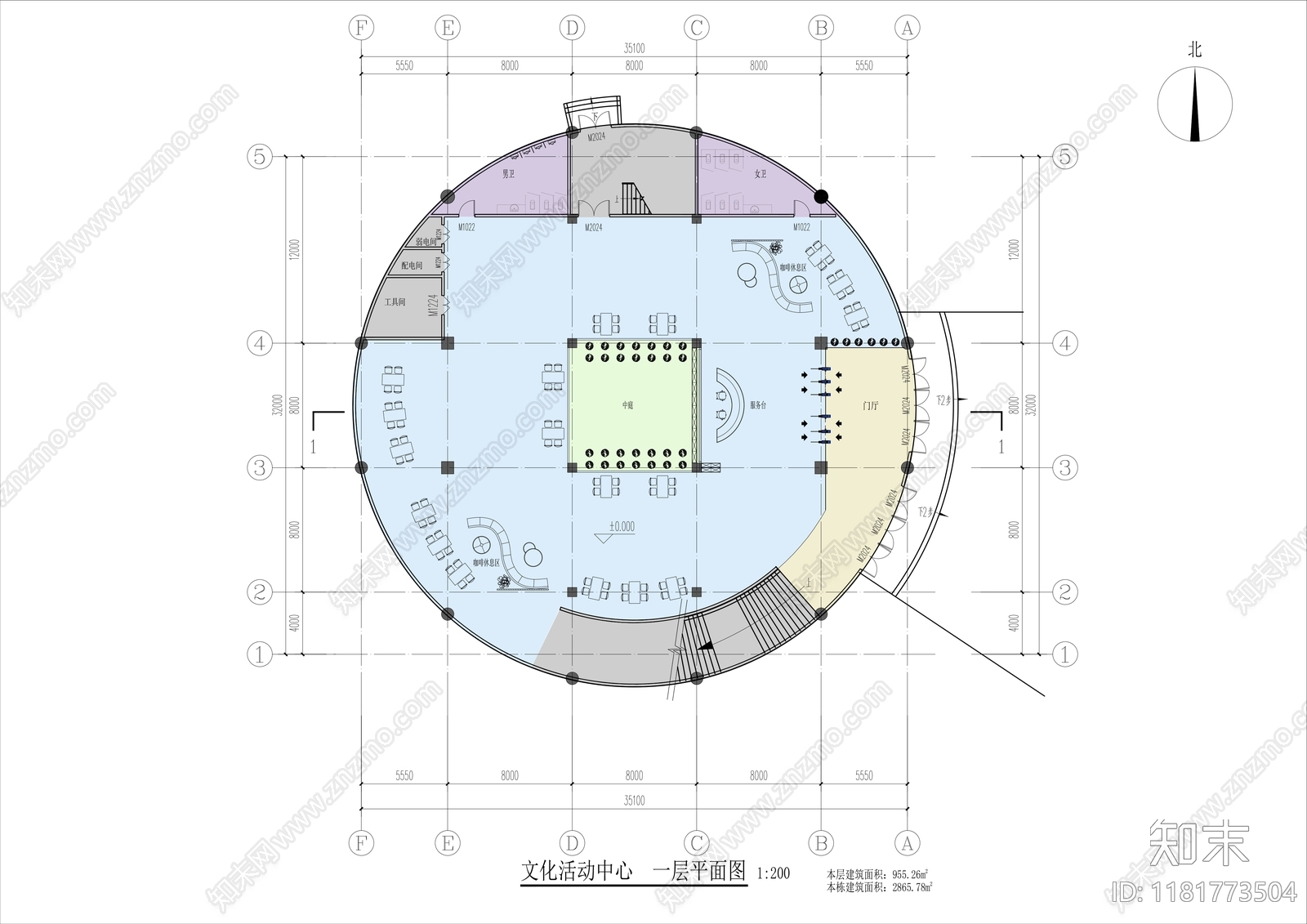 建筑平面图施工图下载【ID:1181773504】
