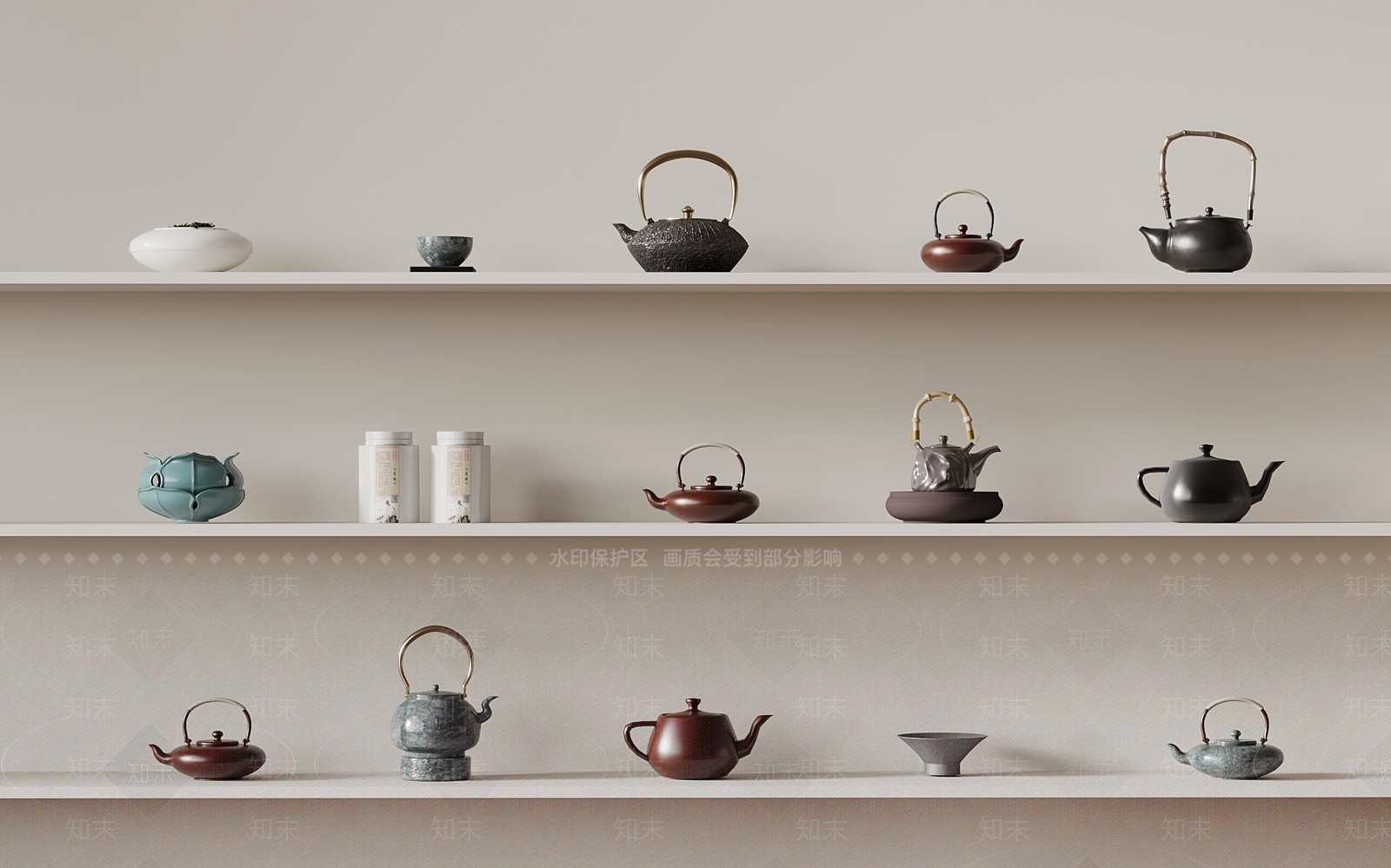 茶具SU模型下载【ID:1181773560】