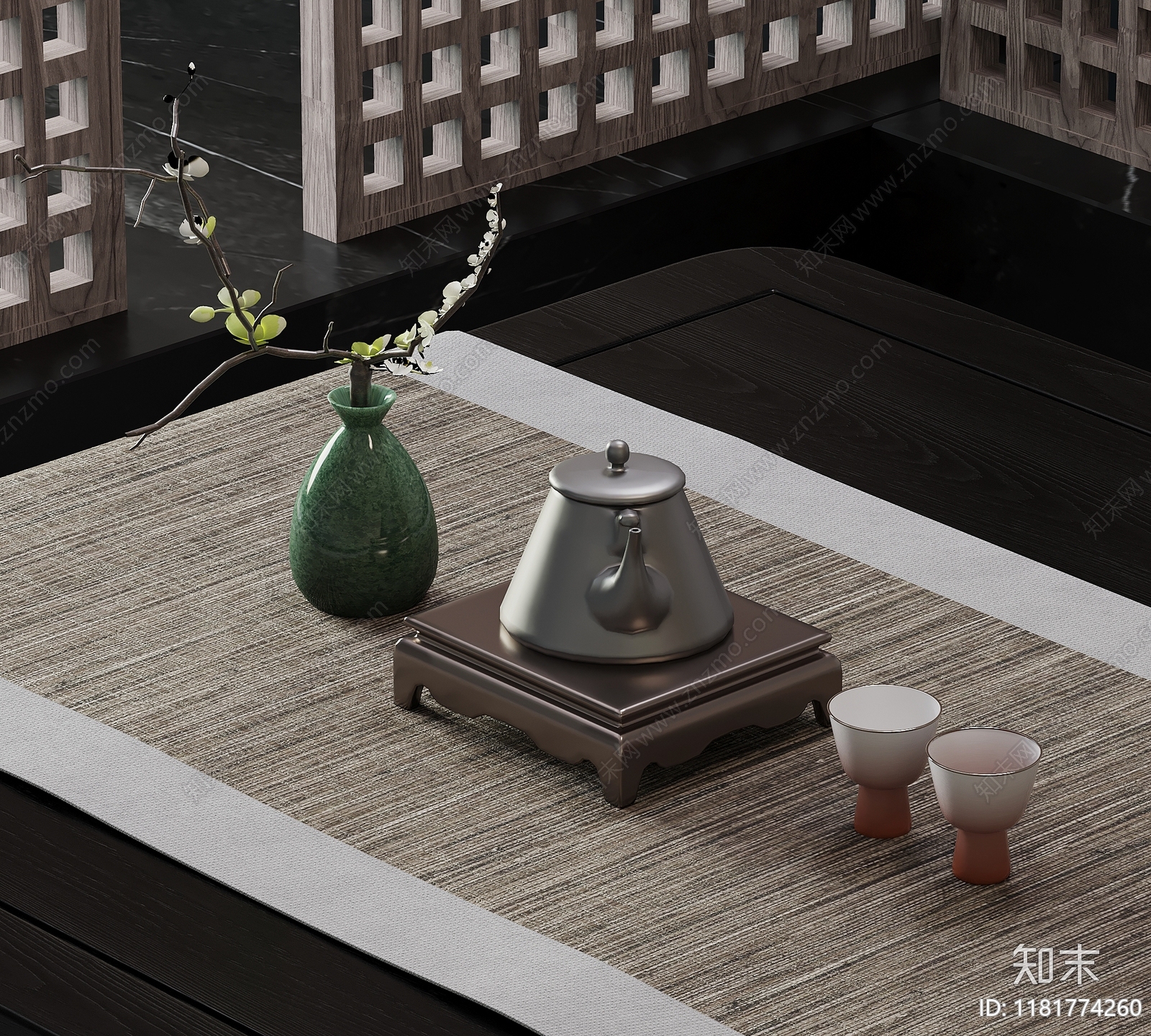 茶具3D模型下载【ID:1181774260】