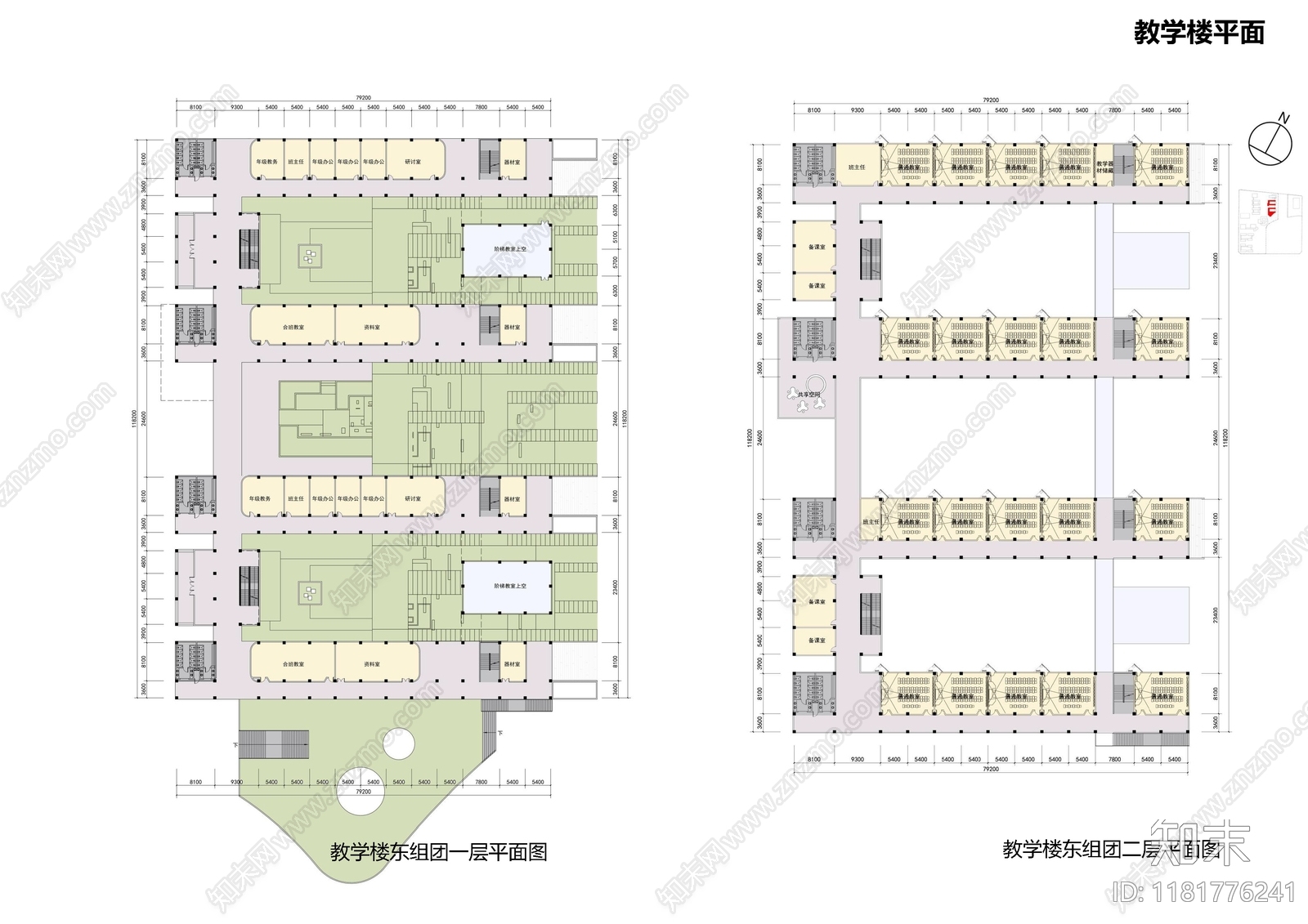 现代学校建筑cad施工图下载【ID:1181776241】