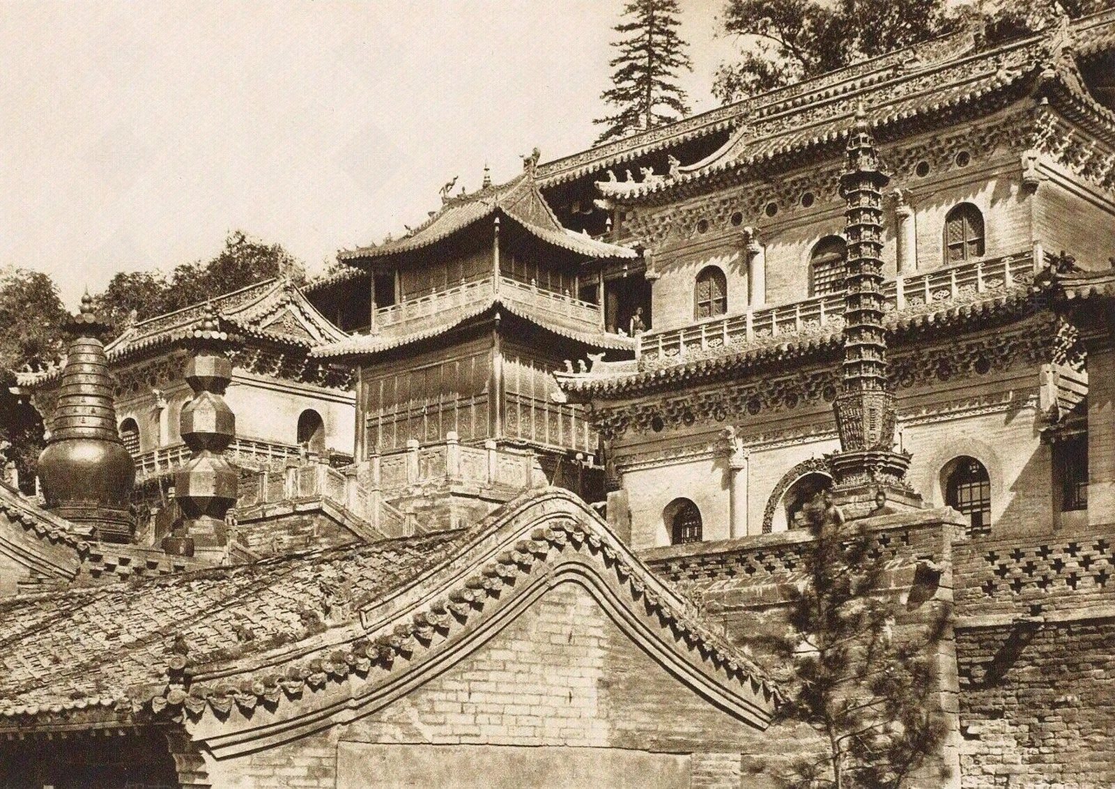 中式禅意外立面贴图下载【ID:1181777028】