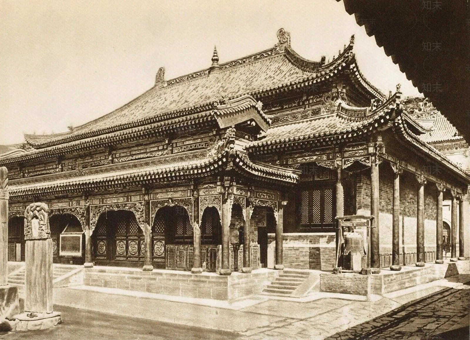 中式禅意外立面贴图下载【ID:1181777165】