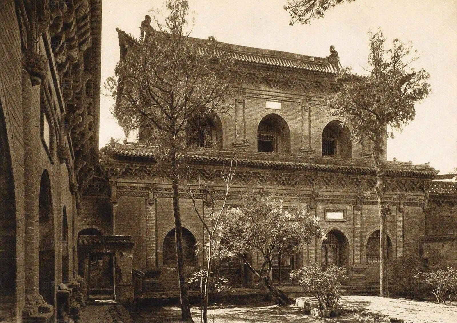 中式禅意外立面贴图下载【ID:1181777254】