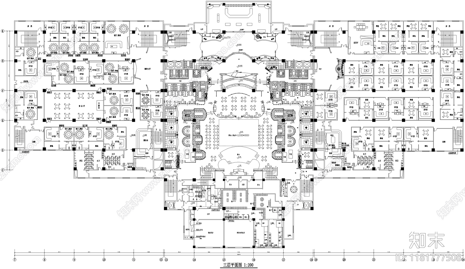 建筑平面图施工图下载【ID:1181777508】