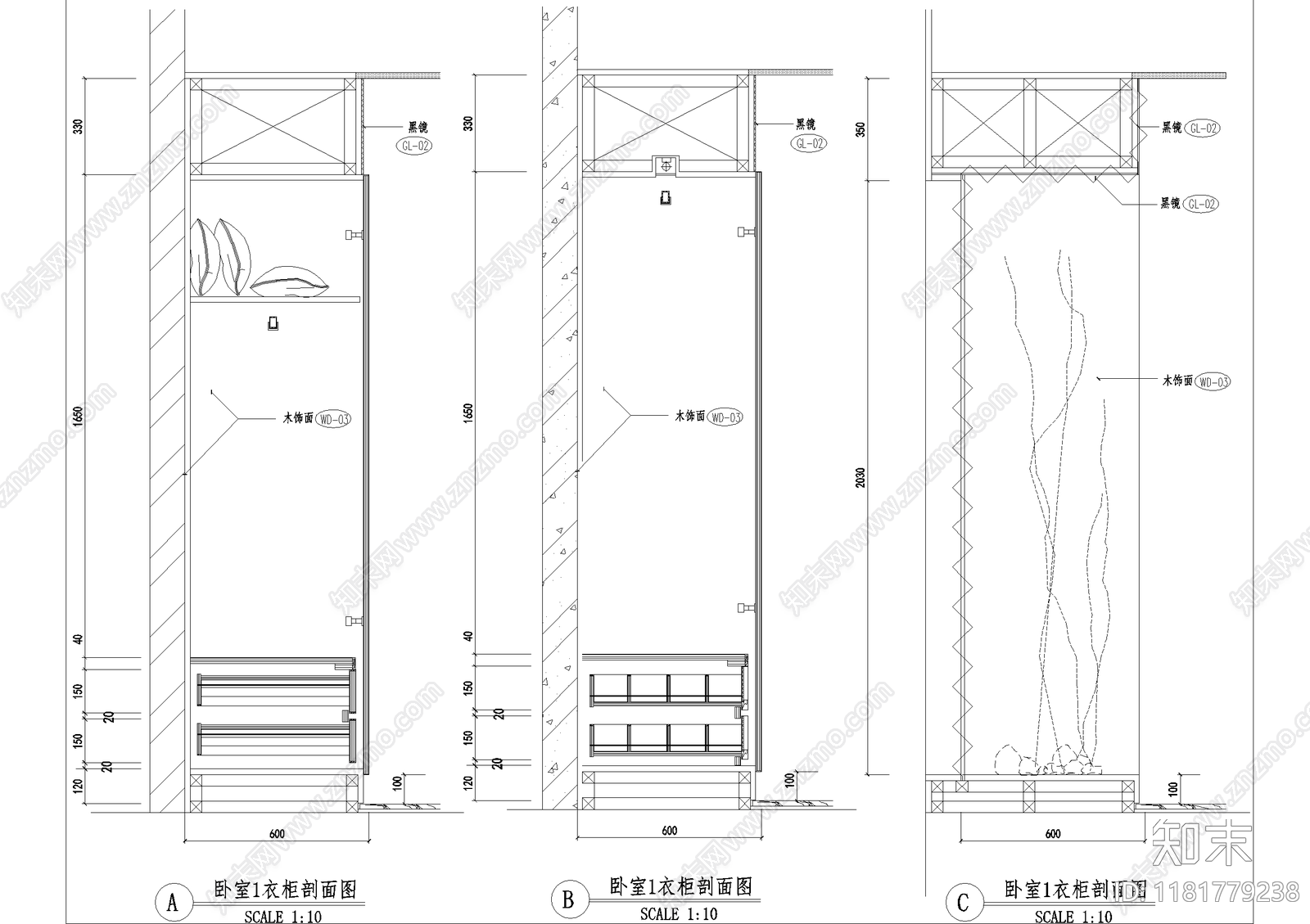 家具节点详图cad施工图下载【ID:1181779238】