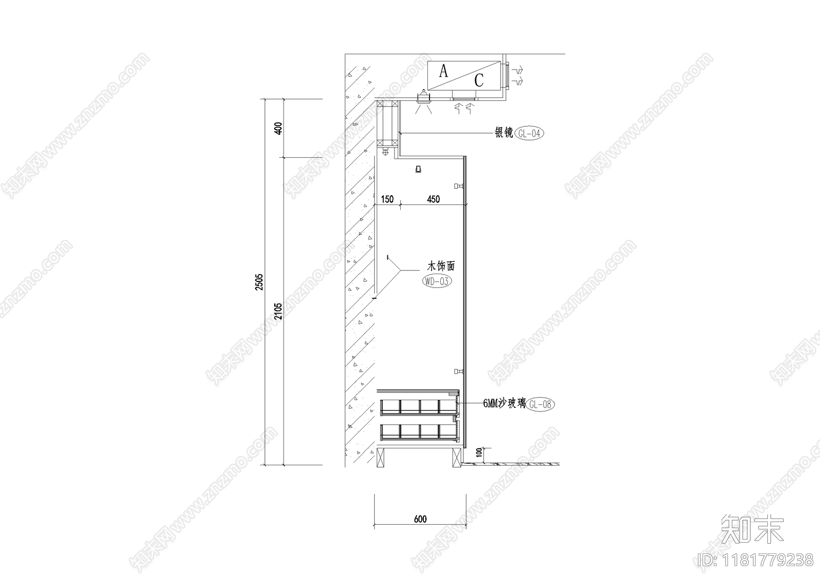 家具节点详图cad施工图下载【ID:1181779238】