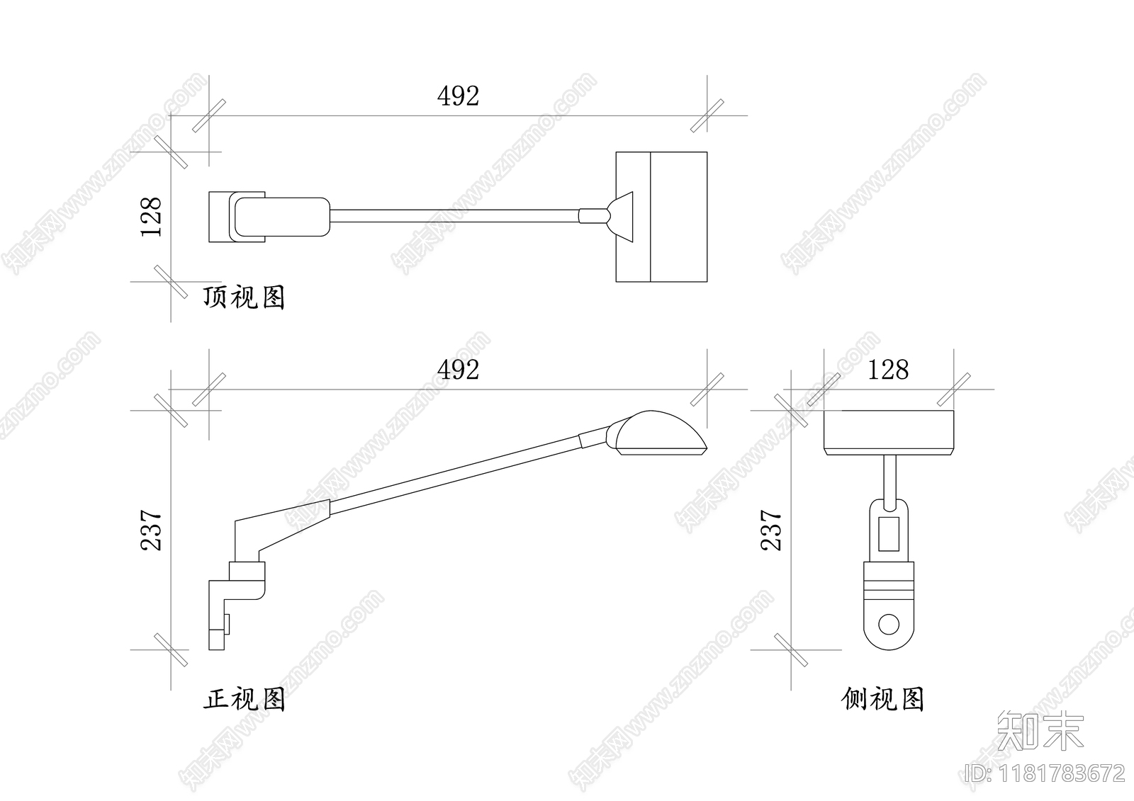 现代灯具图库cad施工图下载【ID:1181783672】