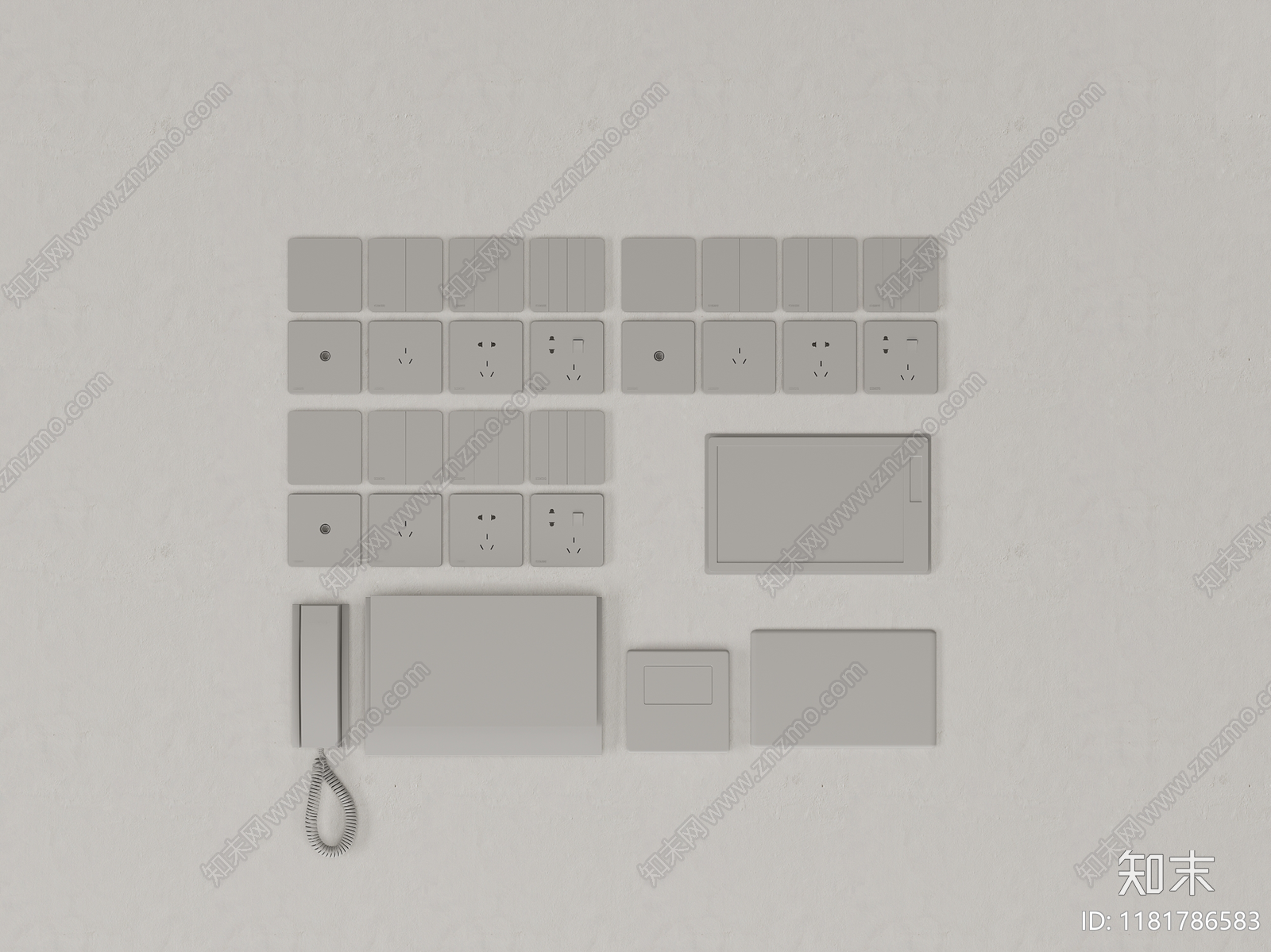 家用电器组合SU模型下载【ID:1181786583】