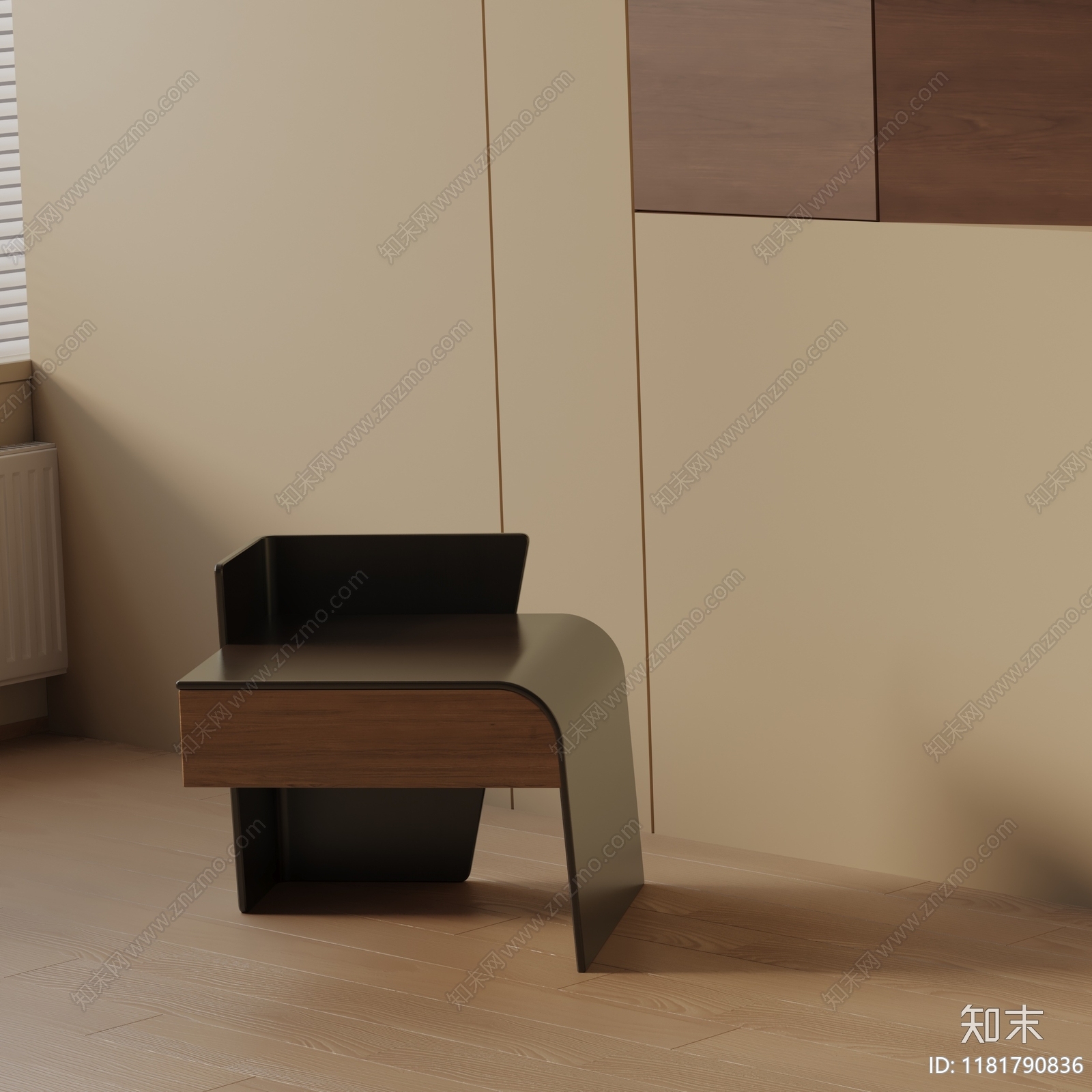 现代床头柜3D模型下载【ID:1181790836】