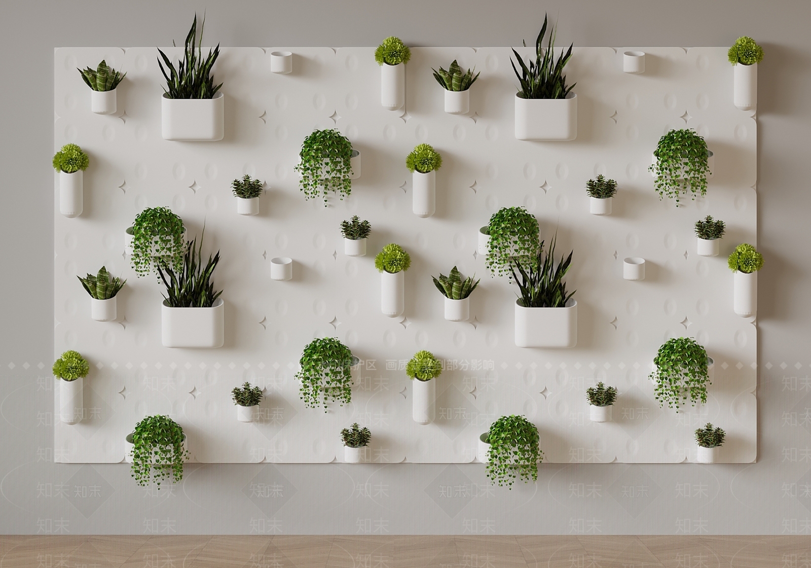 绿植墙3D模型下载【ID:1181811145】