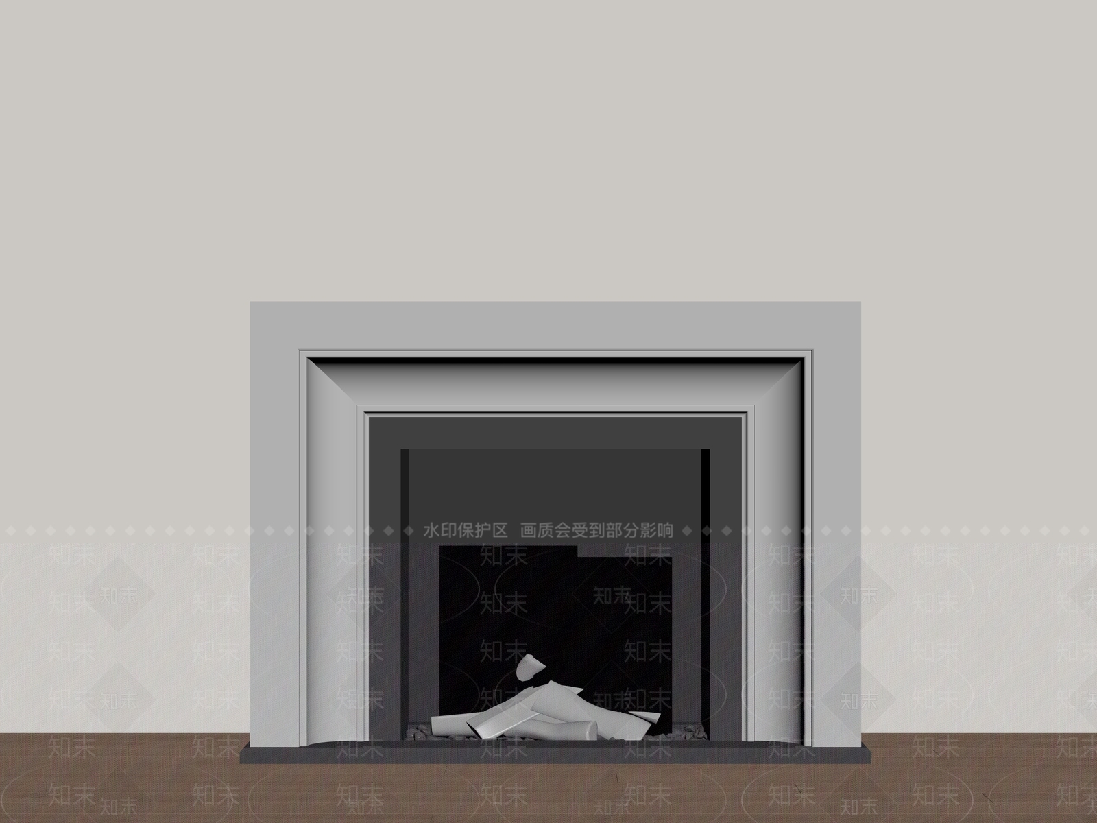 现代壁炉SU模型下载【ID:1181815544】