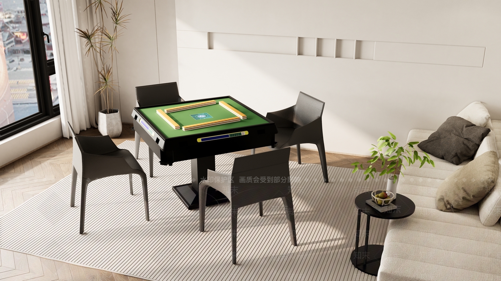 麻将桌3D模型下载【ID:1181818365】