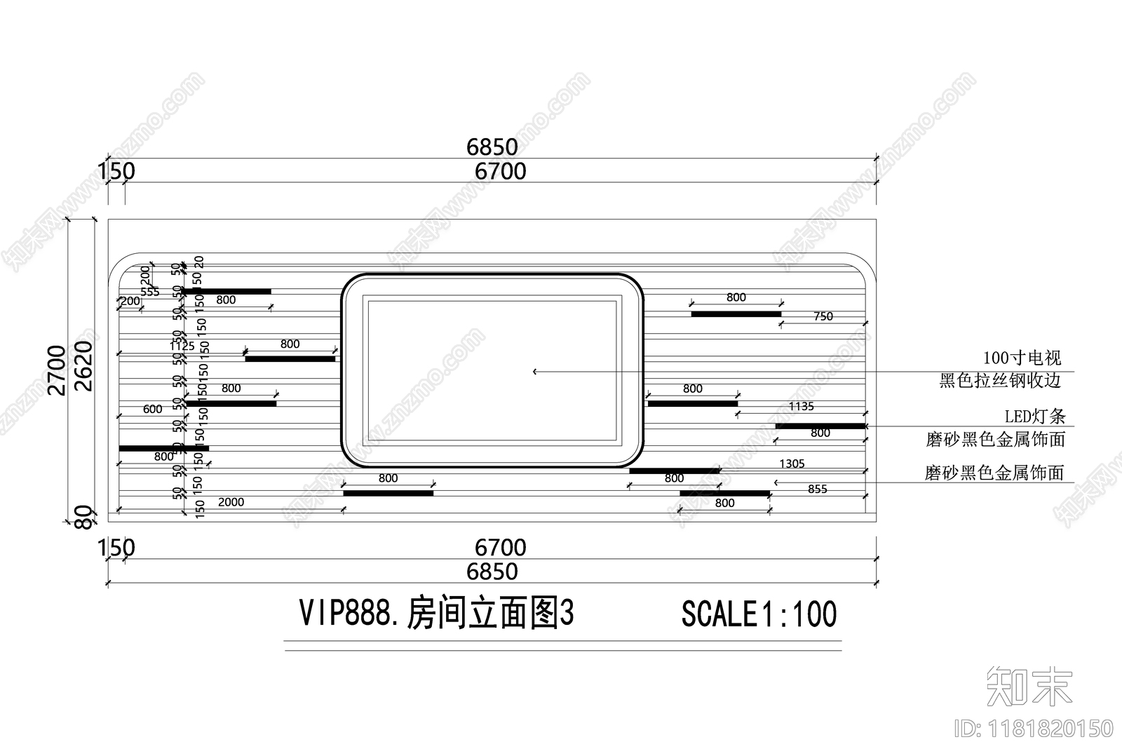 现代轻奢KTVcad施工图下载【ID:1181820150】