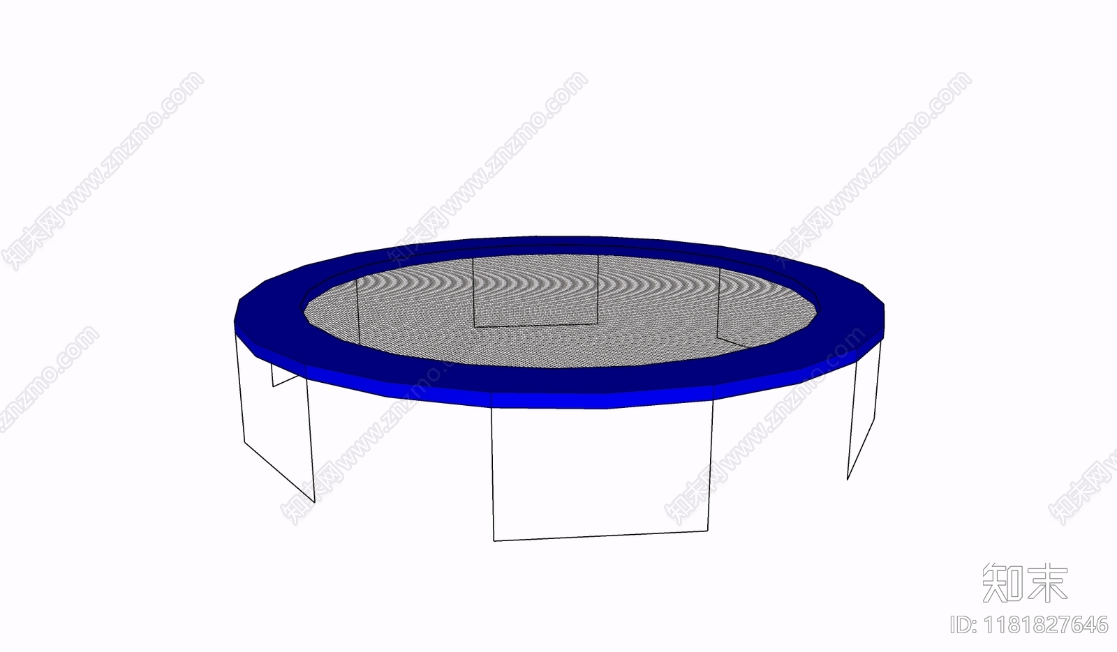 蹦床SU模型下载【ID:1181827646】