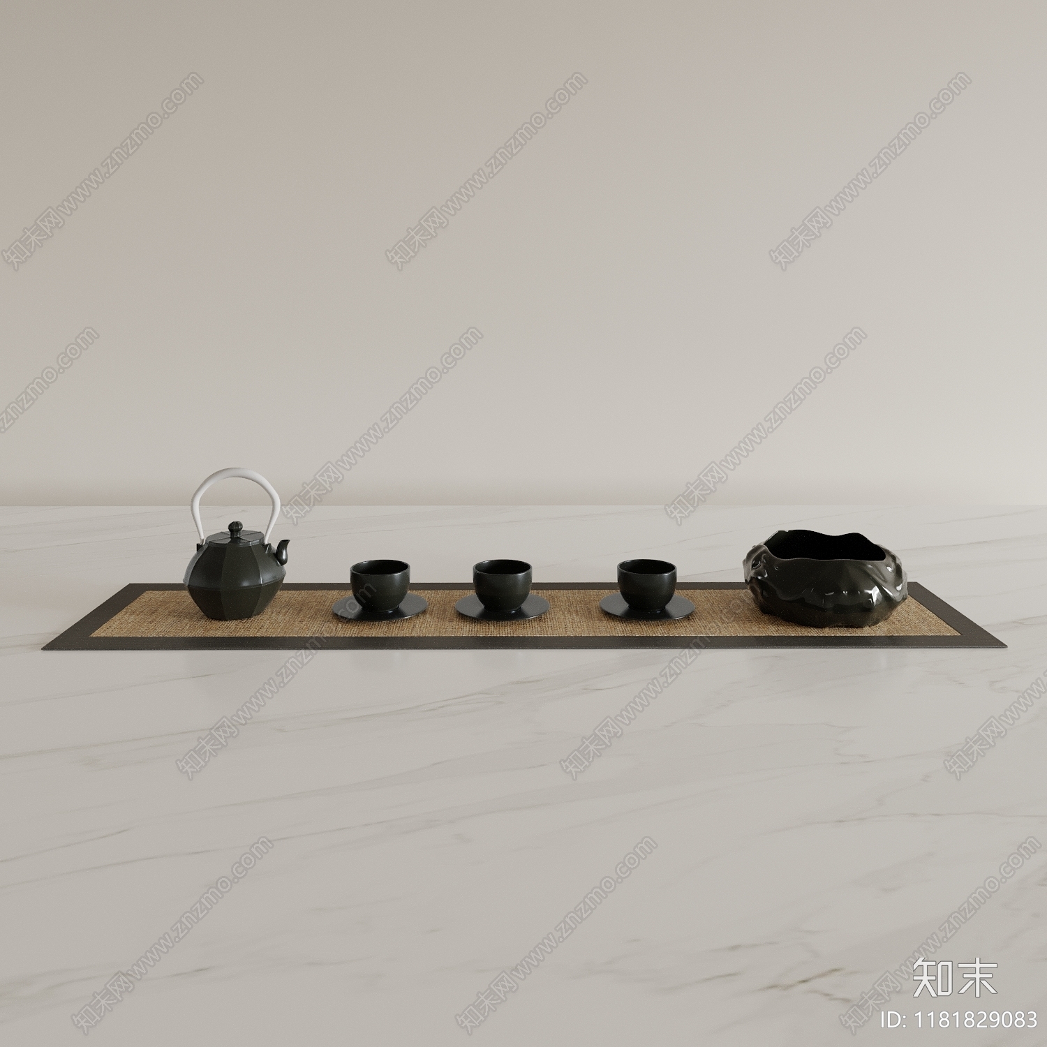 茶具3D模型下载【ID:1181829083】