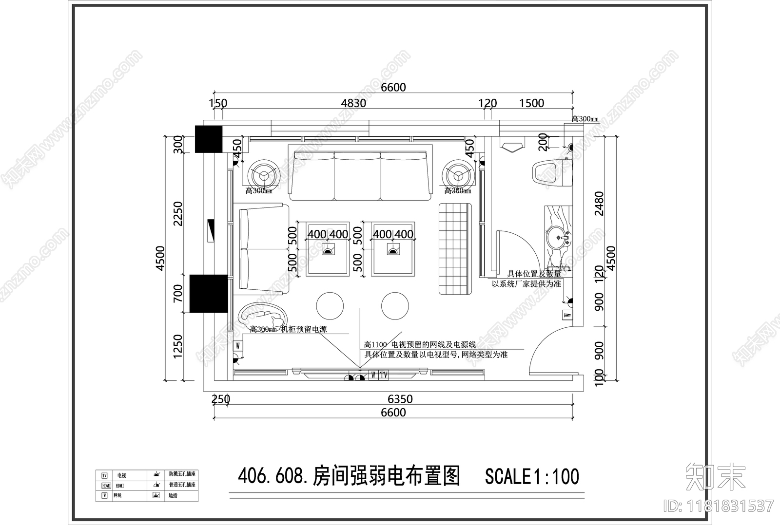 现代轻奢KTVcad施工图下载【ID:1181831537】