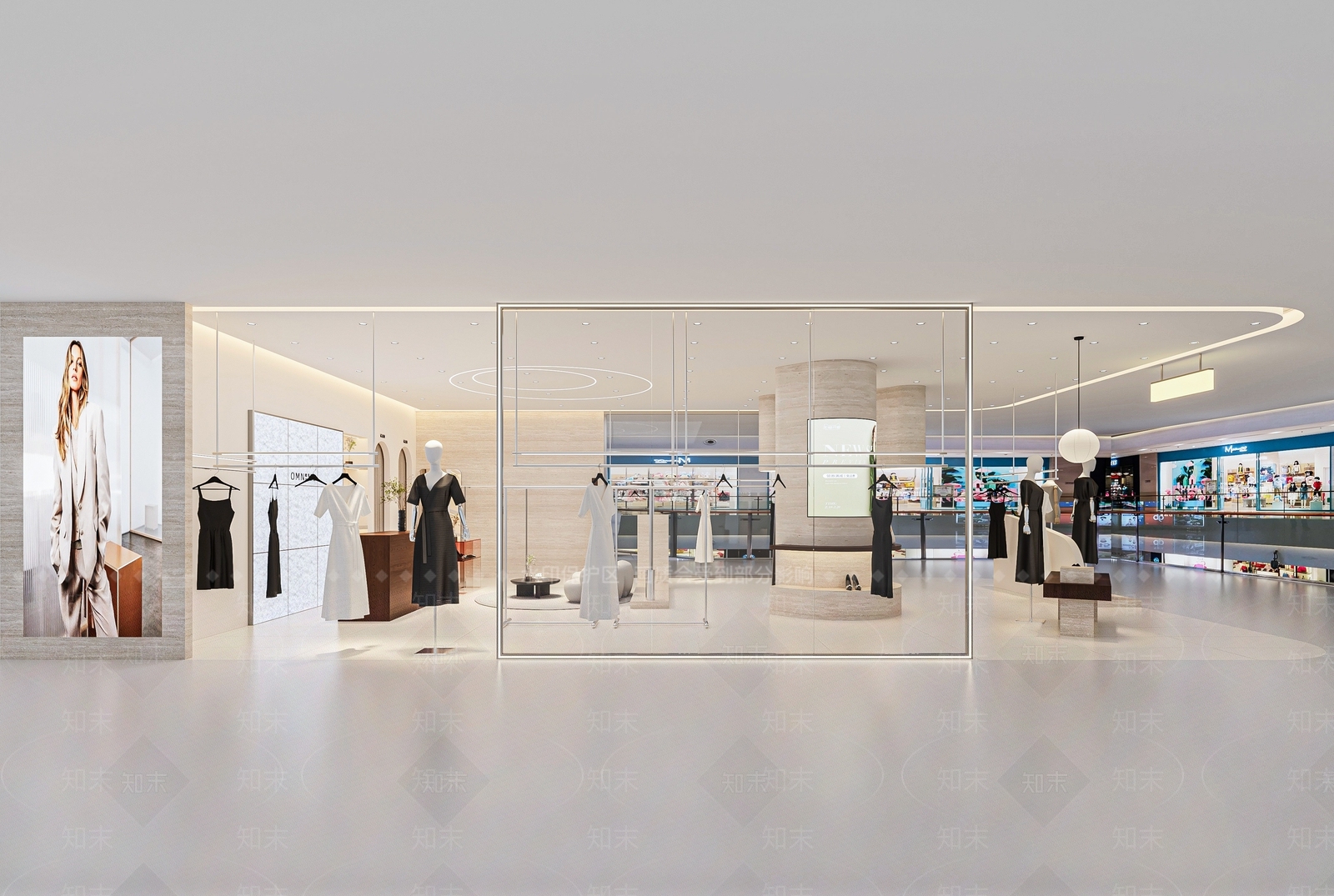 现代服装店3D模型下载【ID:1181832131】