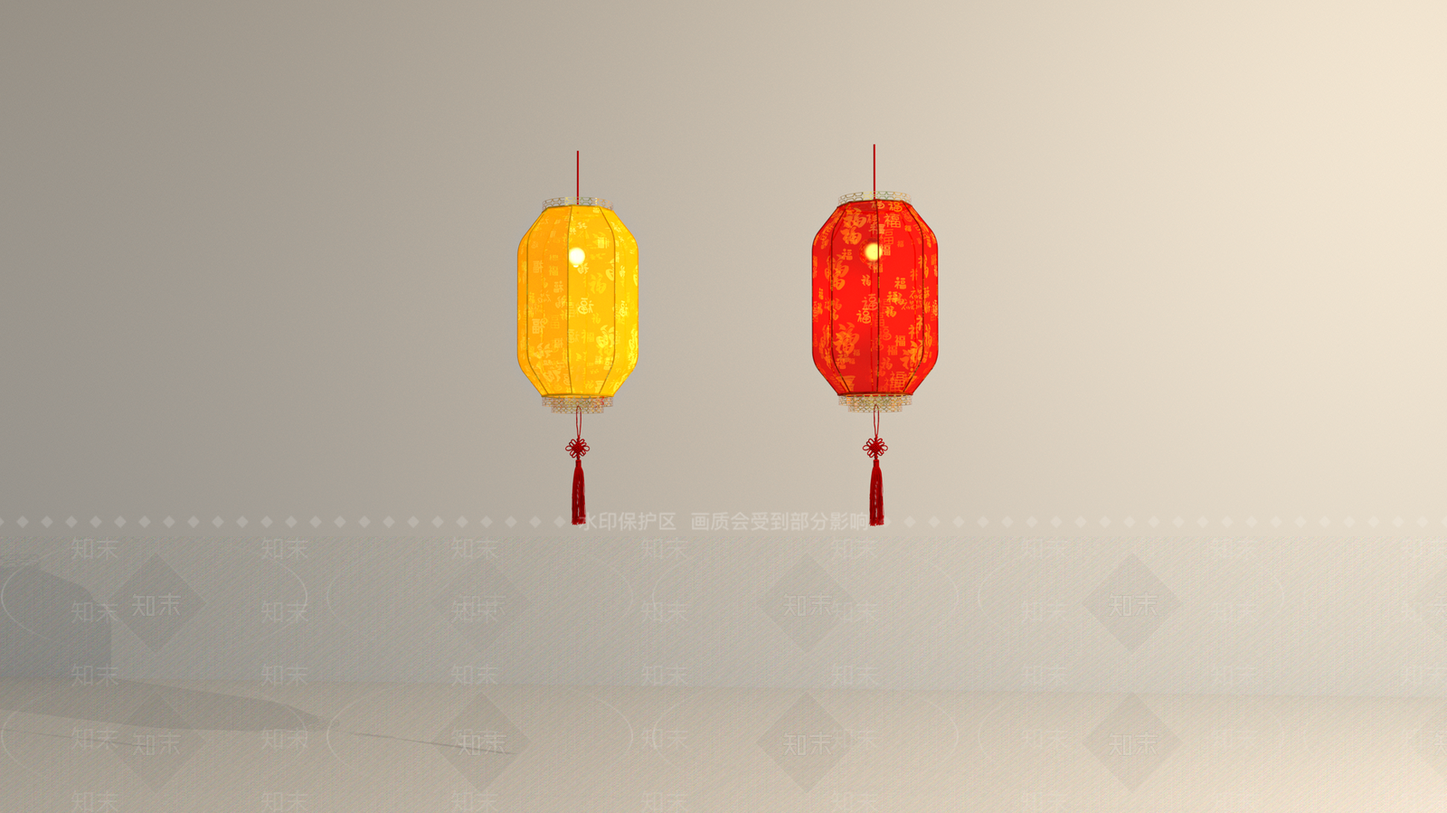 新中式中式灯笼SU模型下载【ID:1181832054】
