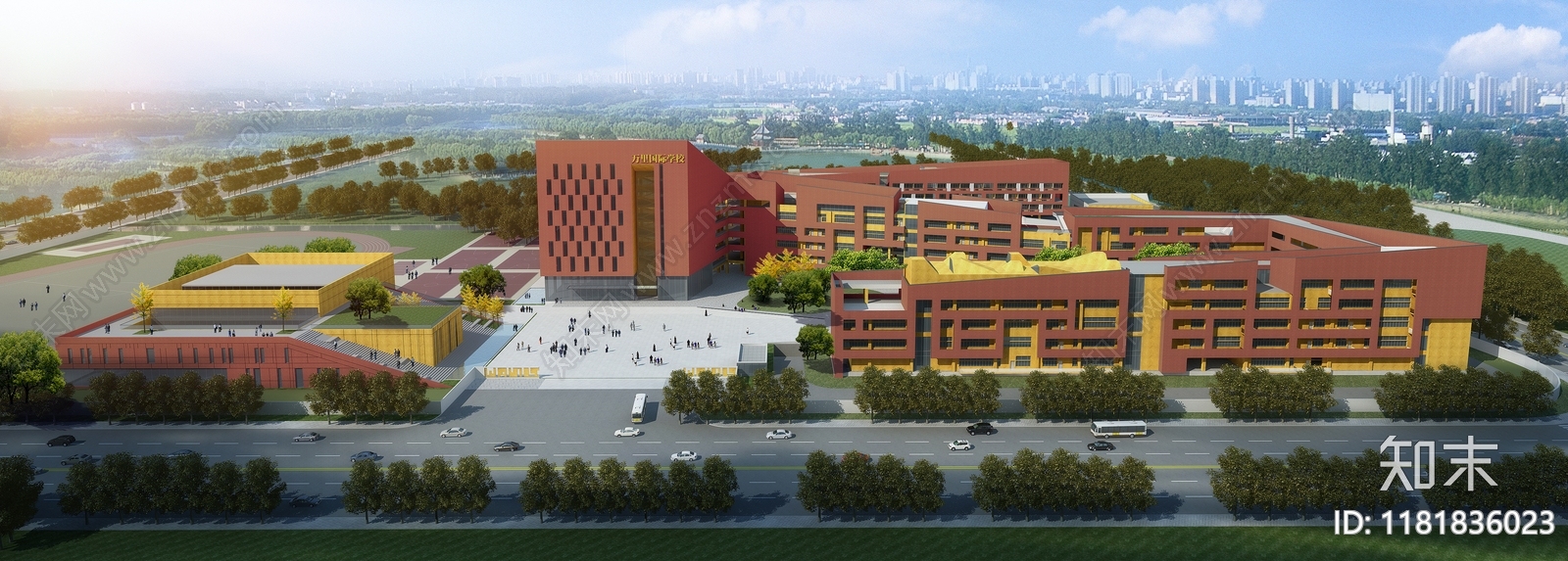 现代学校建筑cad施工图下载【ID:1181836023】
