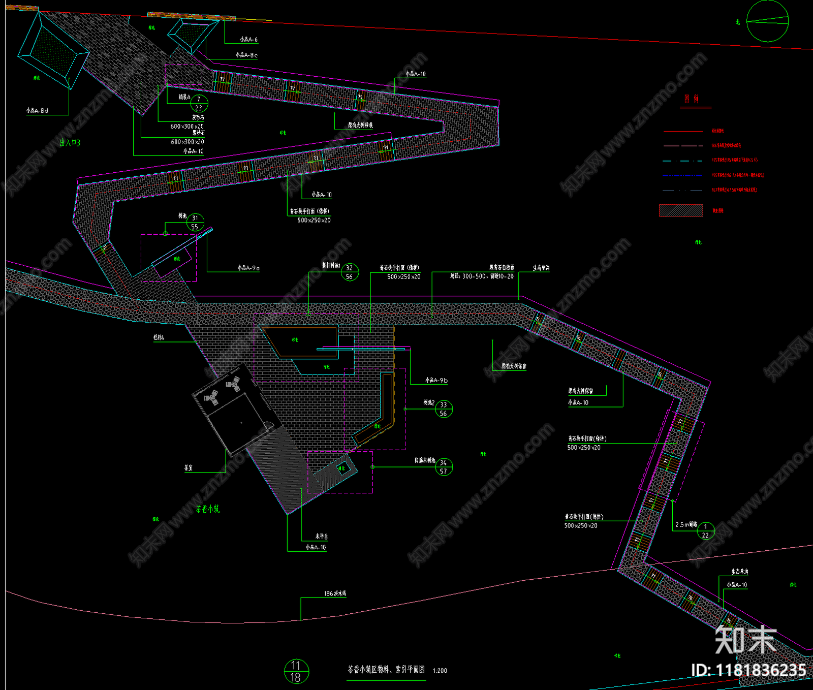 现代公园景观cad施工图下载【ID:1181836235】