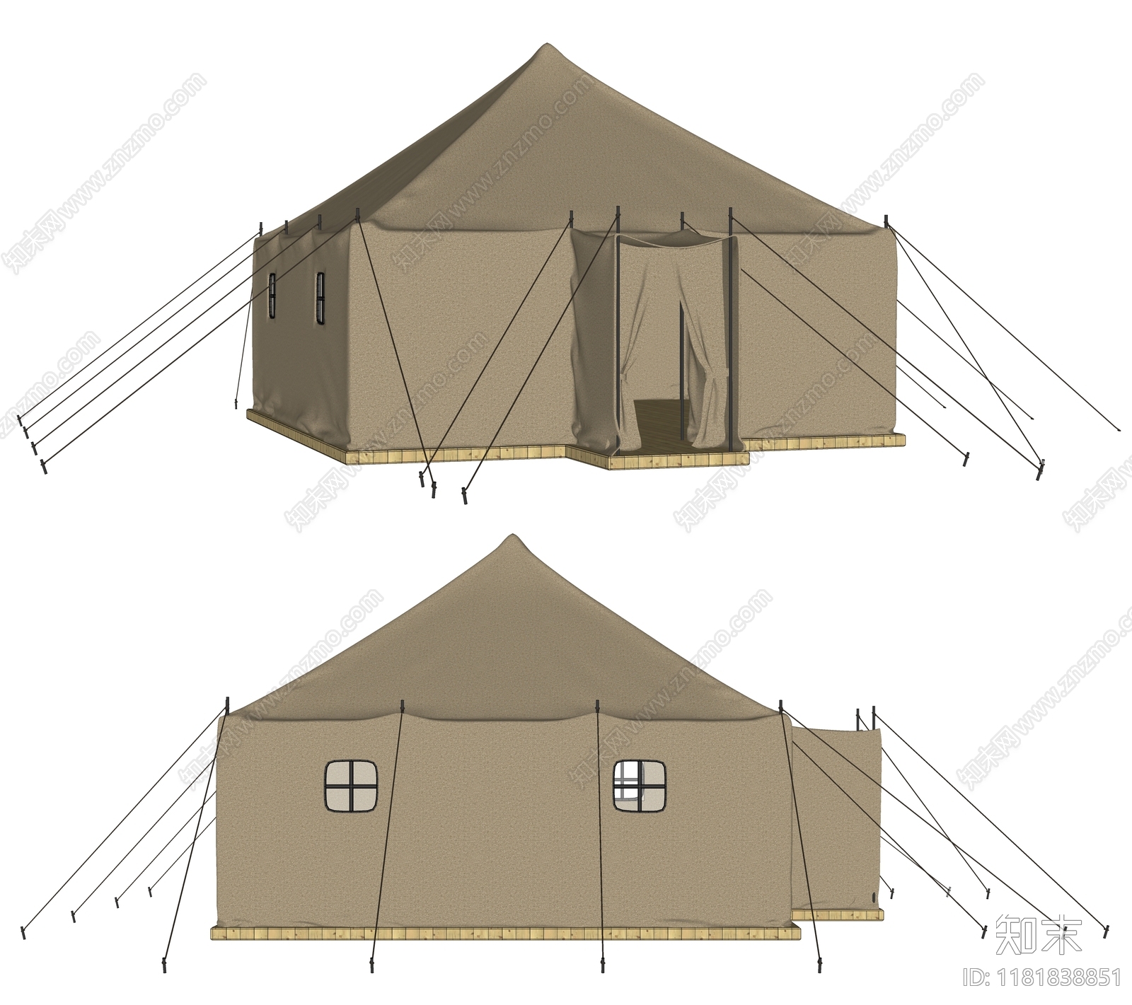 帐篷SU模型下载【ID:1181838851】