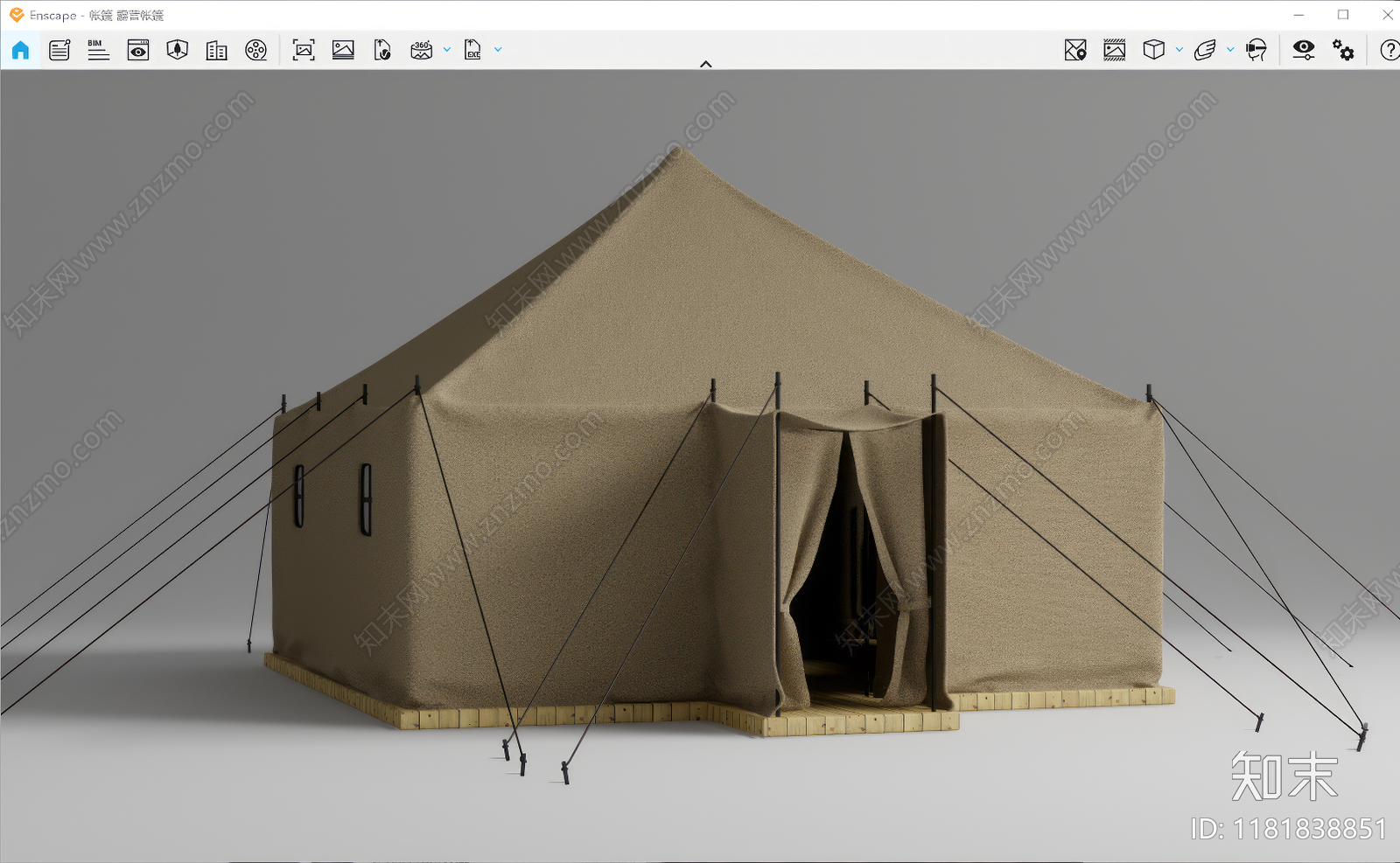 帐篷SU模型下载【ID:1181838851】