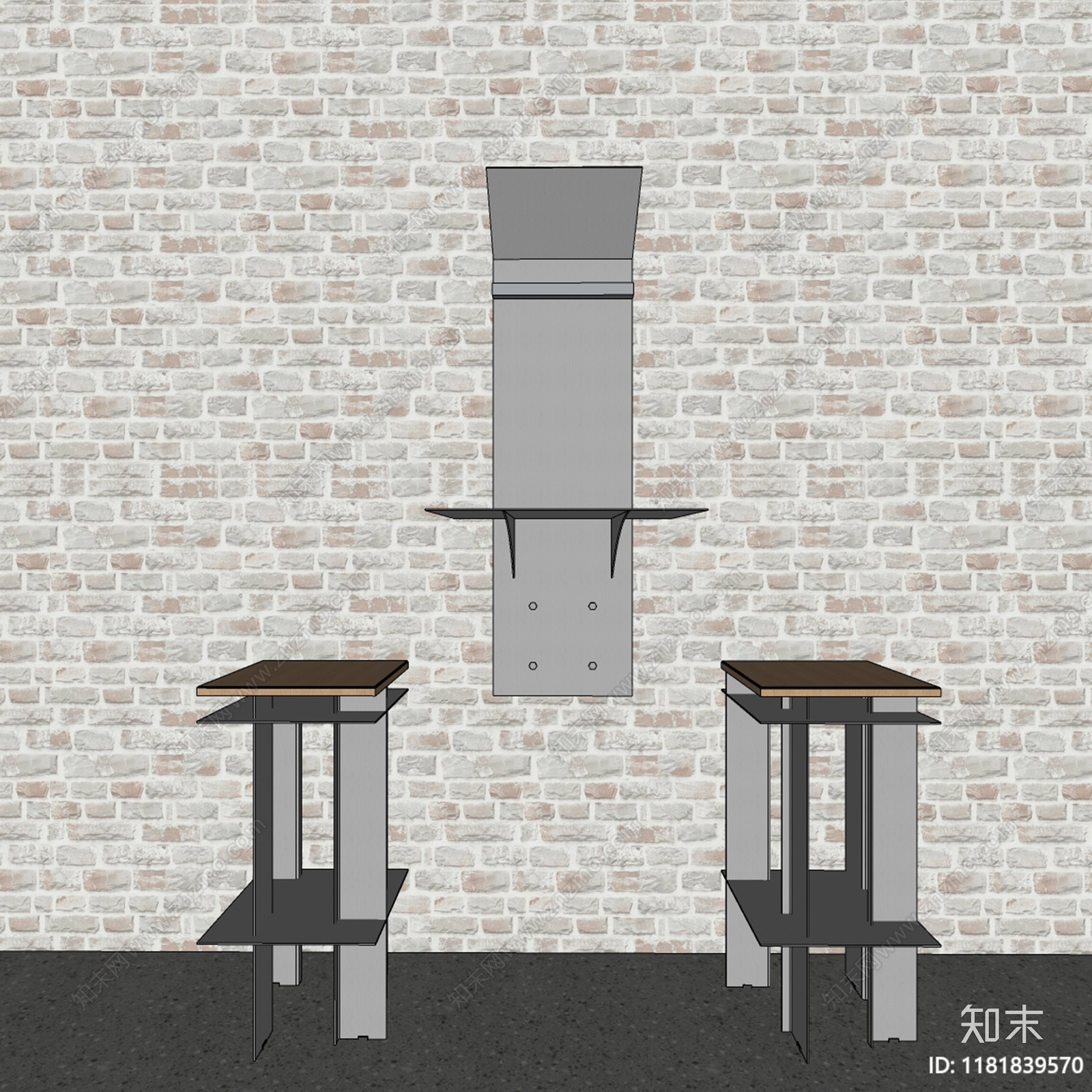 工业现代咖啡厅SU模型下载【ID:1181839570】