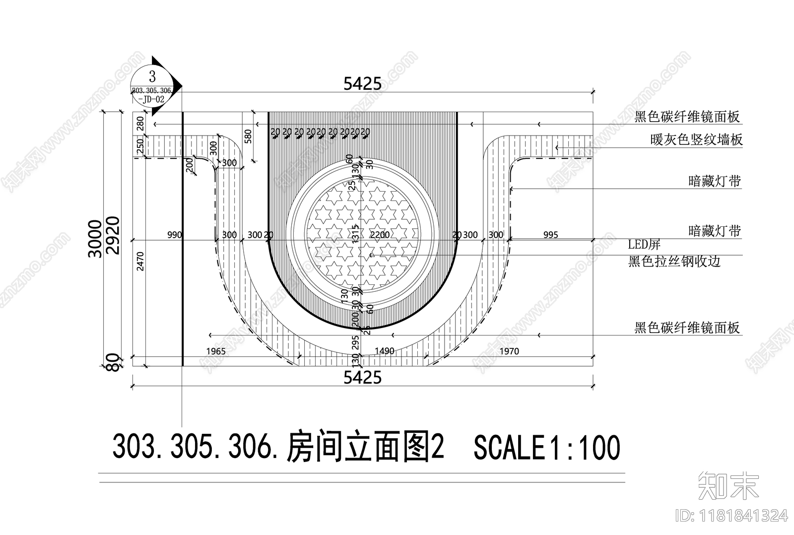 现代KTVcad施工图下载【ID:1181841324】