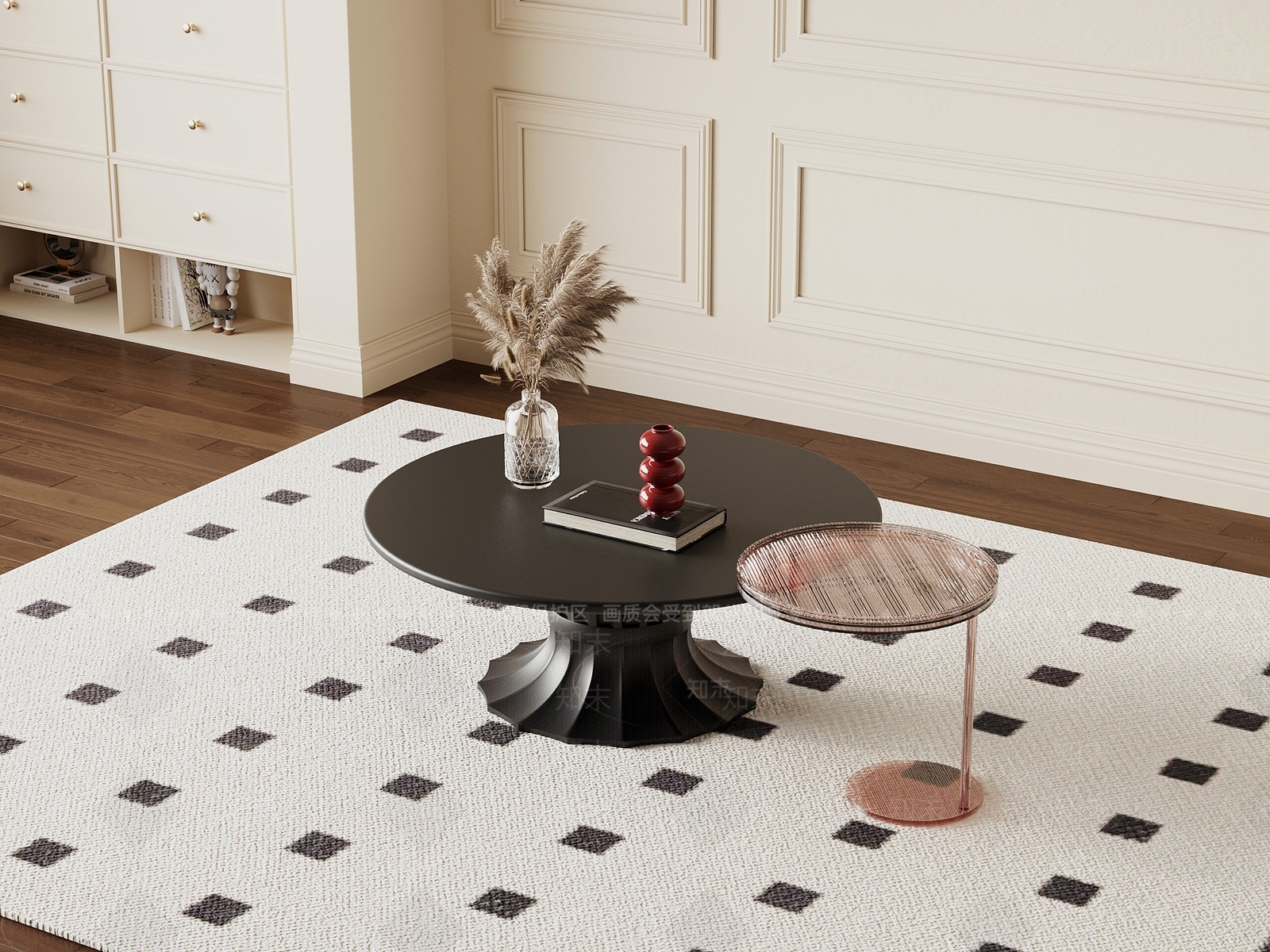 法式复古茶几3D模型下载【ID:1181844018】